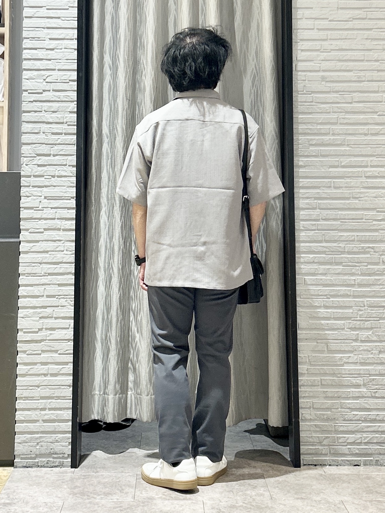 KENJI Iさんの「THE SHOP TK｜【LINO FINE】 リネンライク半袖シャツ UVカット／イージーケア／吸水速乾／洗濯機OK／セッ」を使ったコーディネート