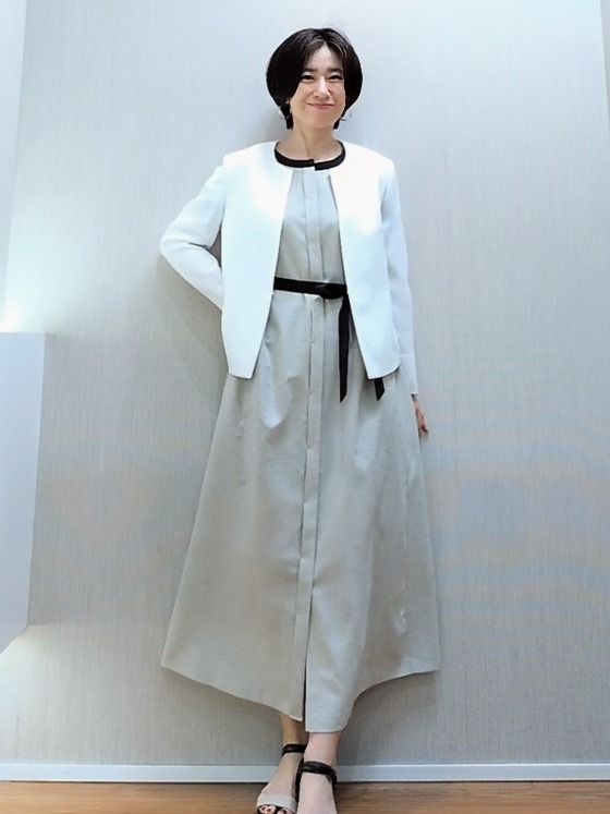 ミズタさんの「UNTITLED｜【清涼感/洗える】ミニマルシルエットジャケット」を使ったコーディネート