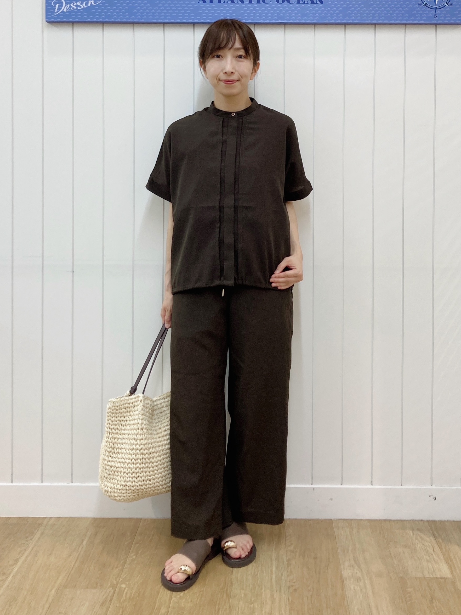 yoshiさんの「Dessin｜【高通気/セットアップ可】ドロストシャツ」を使ったコーディネート