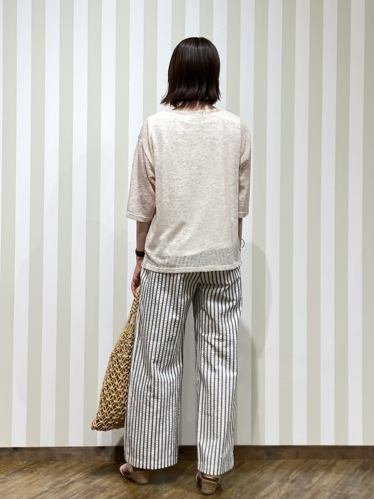 SAOさんの「SHOO･LA･RUE｜【2点セット】メランジシアートップス&times;タンクトップセット」を使ったコーディネート