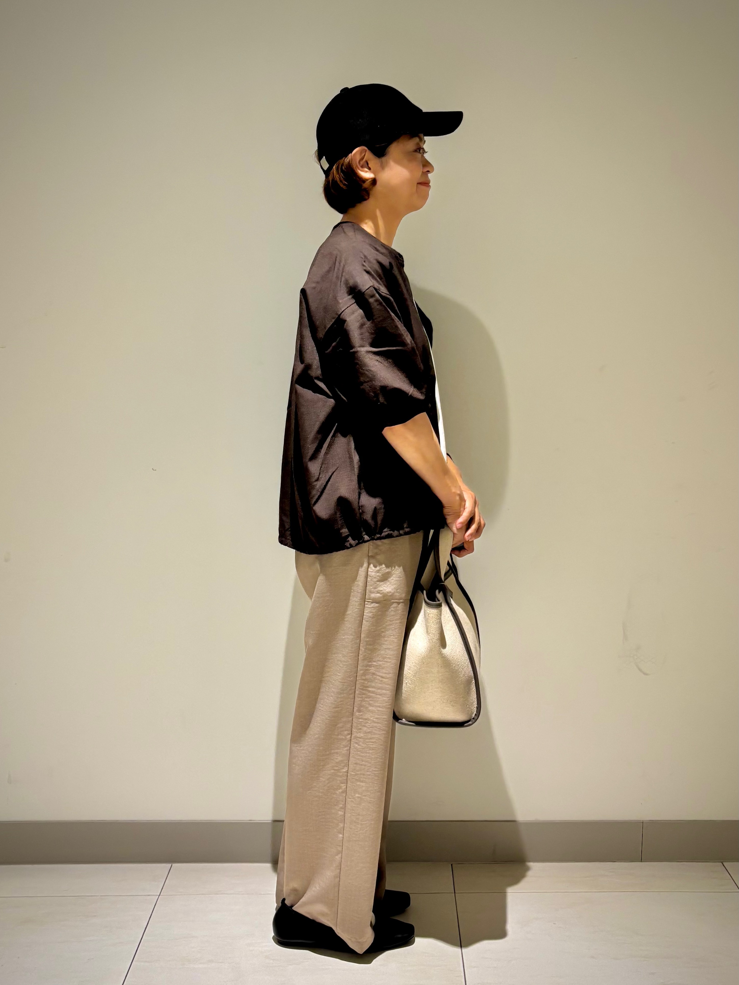Haruさんの「Dessin｜【UVカット/接触冷感】美光沢カットソー」を使ったコーディネート