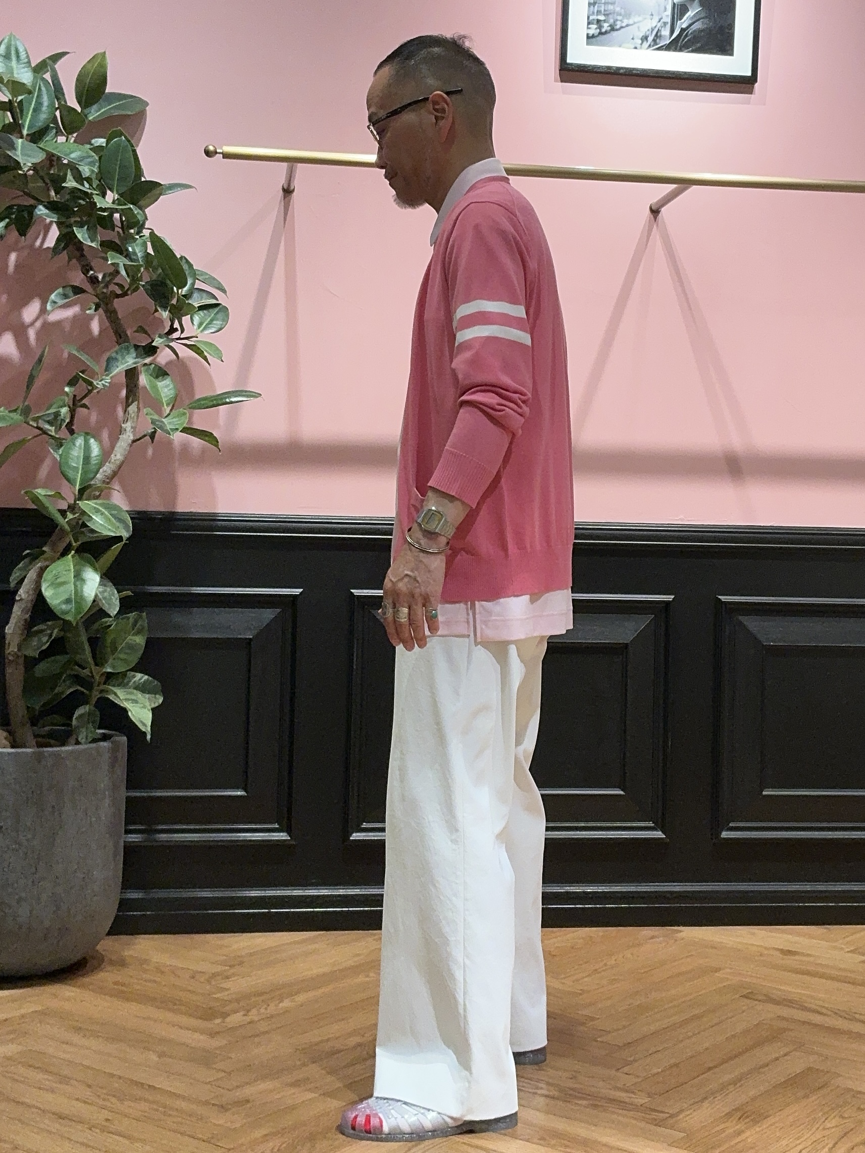 torigoeさんの「DRESSTERIOR｜【ウォッシャブル】コットンシルク ニットカーディガン」を使ったコーディネート