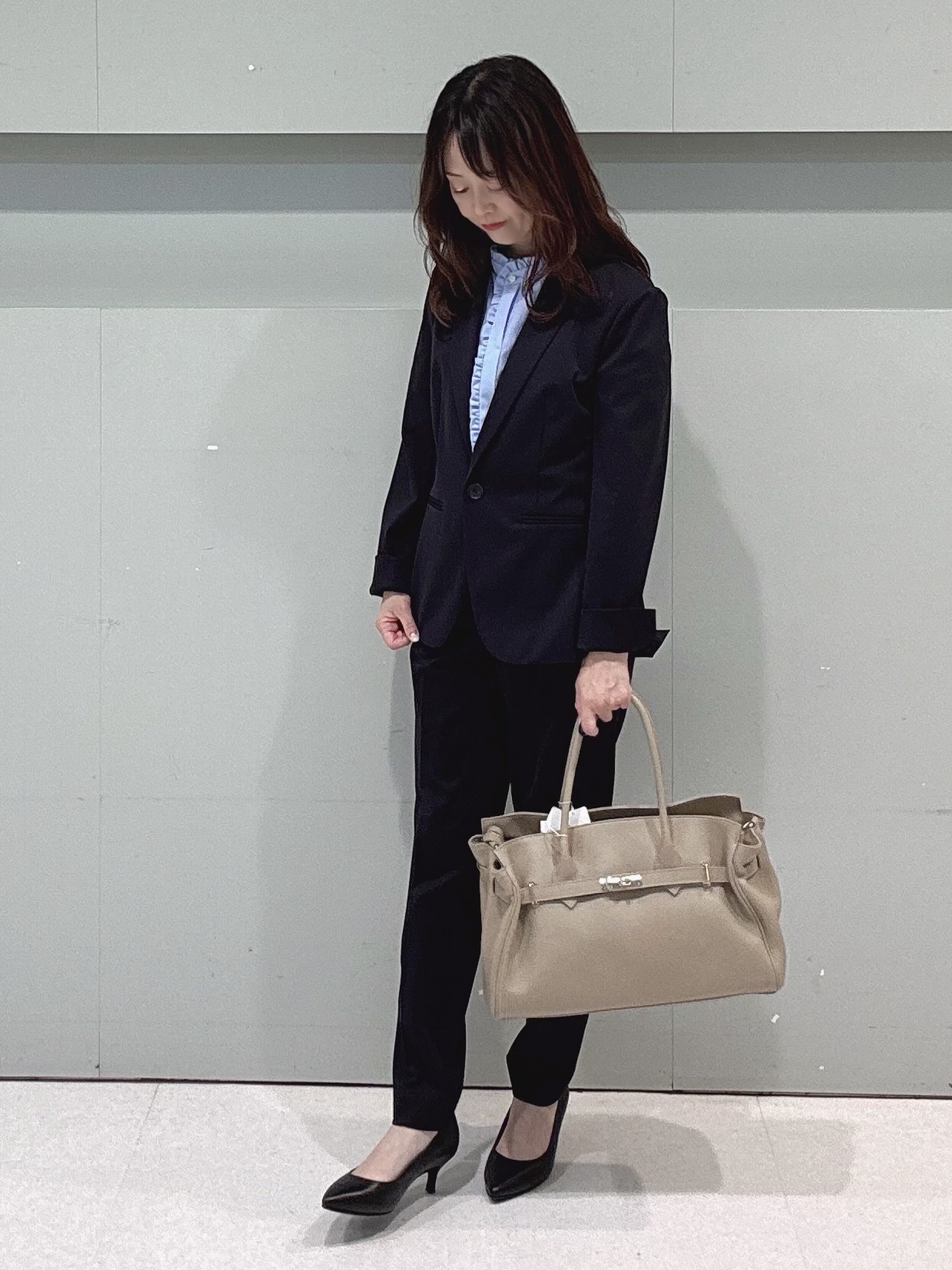 makiさんの「UNTITLED｜【UV/接触冷感/スーツ】ジャージテーラードジャケット」を使ったコーディネート