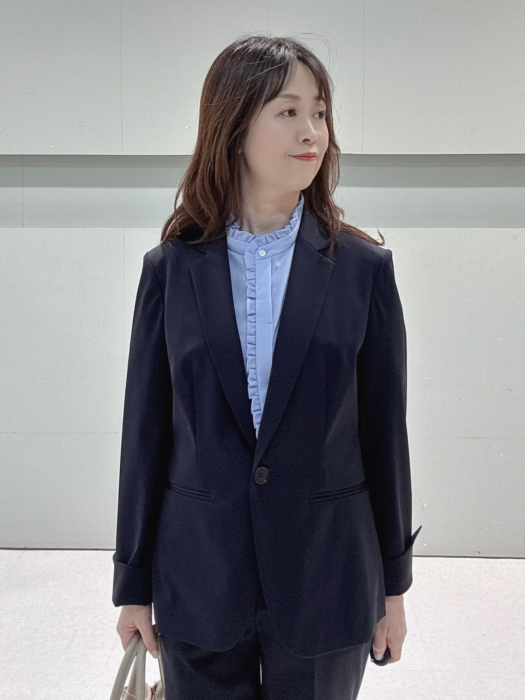 makiさんの「UNTITLED｜【UV/接触冷感/スーツ】ジャージテーラードジャケット」を使ったコーディネート