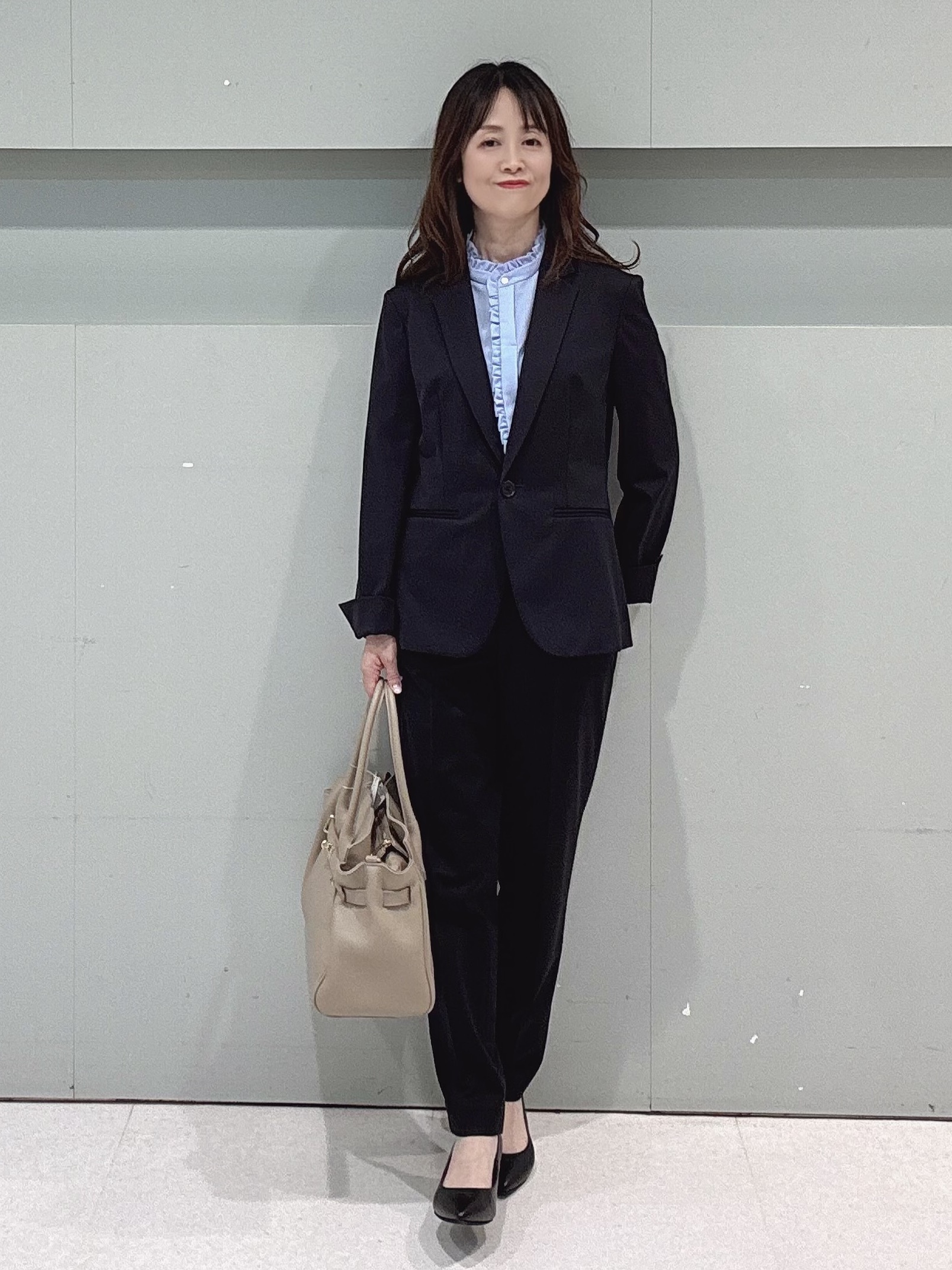 makiさんの「UNTITLED｜【UV/接触冷感/スーツ】ジャージテーラードジャケット」を使ったコーディネート