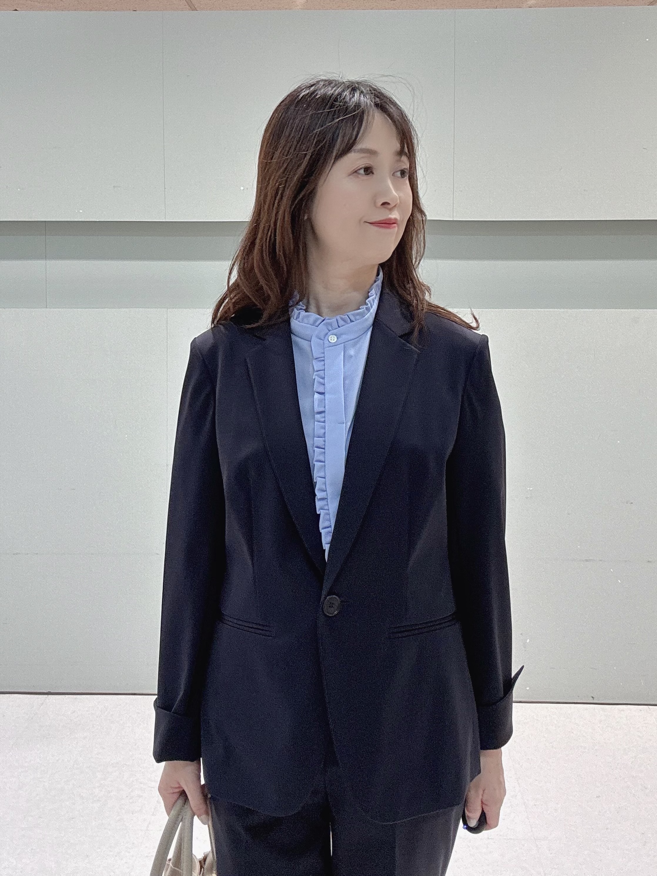makiさんの「UNTITLED｜【UV/接触冷感/スーツ】ジャージテーラードジャケット」を使ったコーディネート