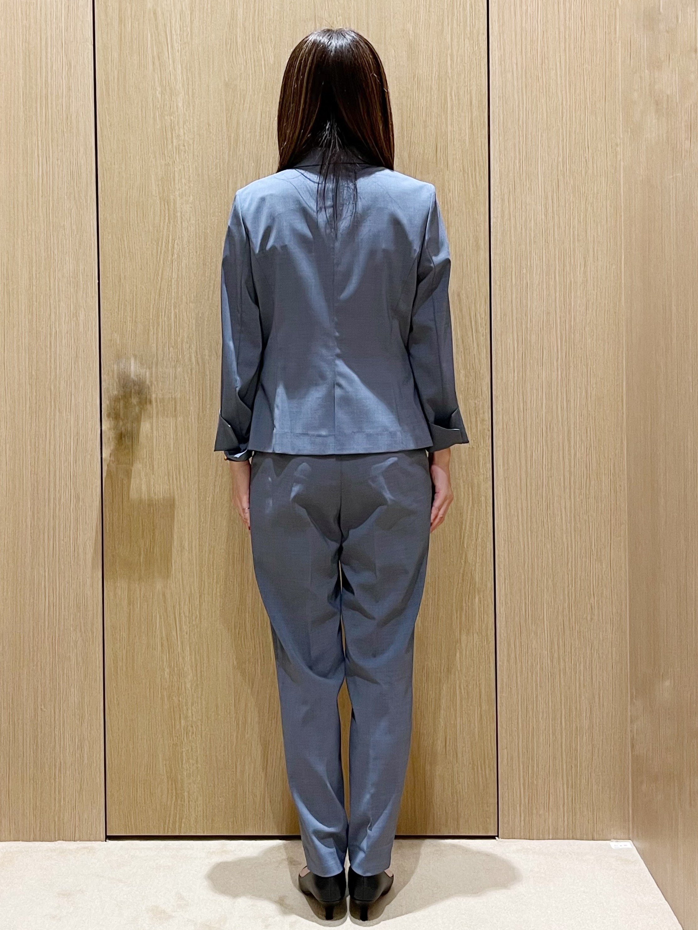 yukariさんの「OPAQUE.CLIP｜【接触冷感／吸水速乾】セットアップ対応ストレッチテーラードジャケット《イージーアイロン／洗濯機OK／」を使ったコーディネート
