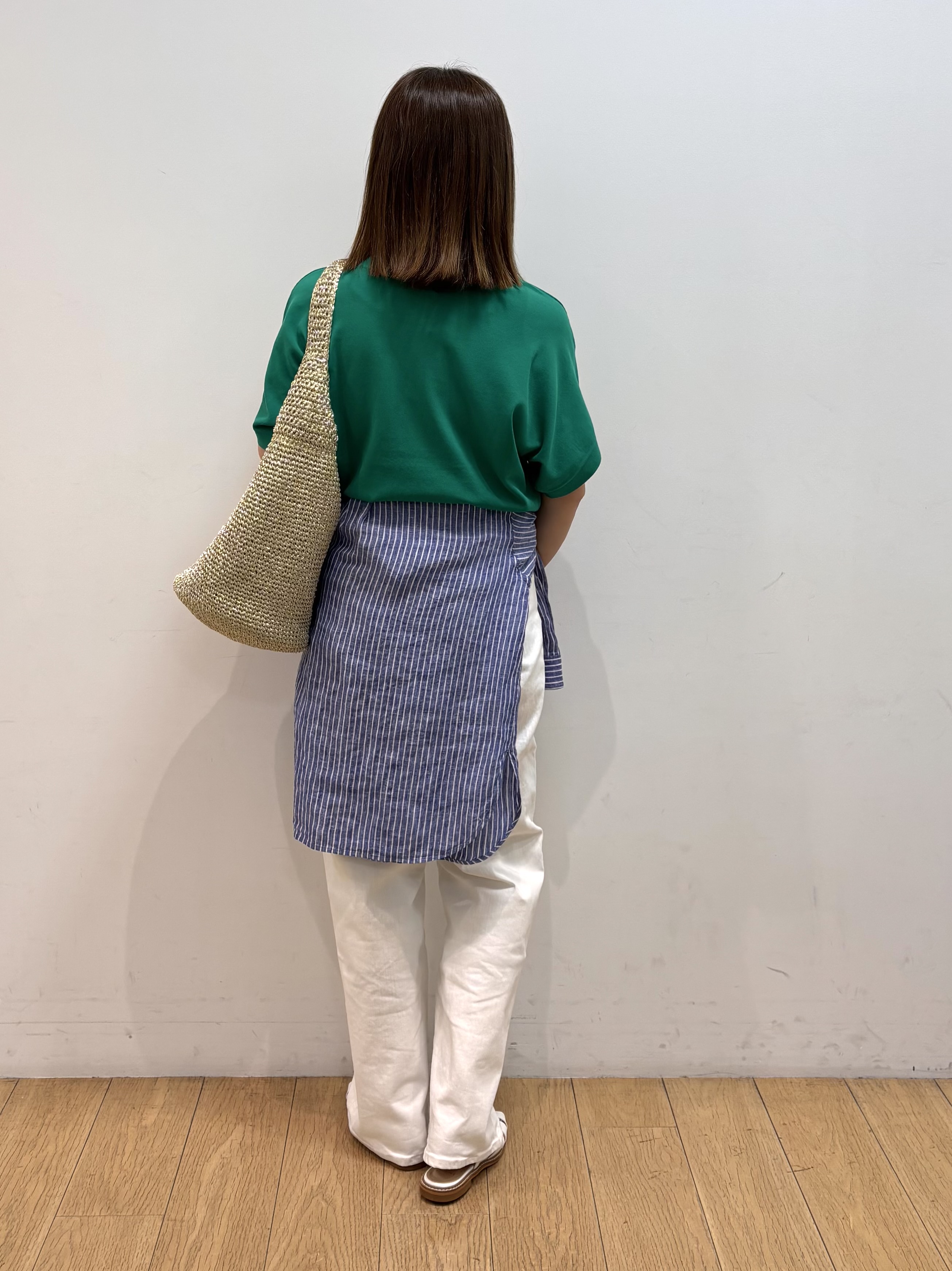 mikkoさんの「INDIVI｜【洗える／コットン】ドライタッチさらりニットT」を使ったコーディネート