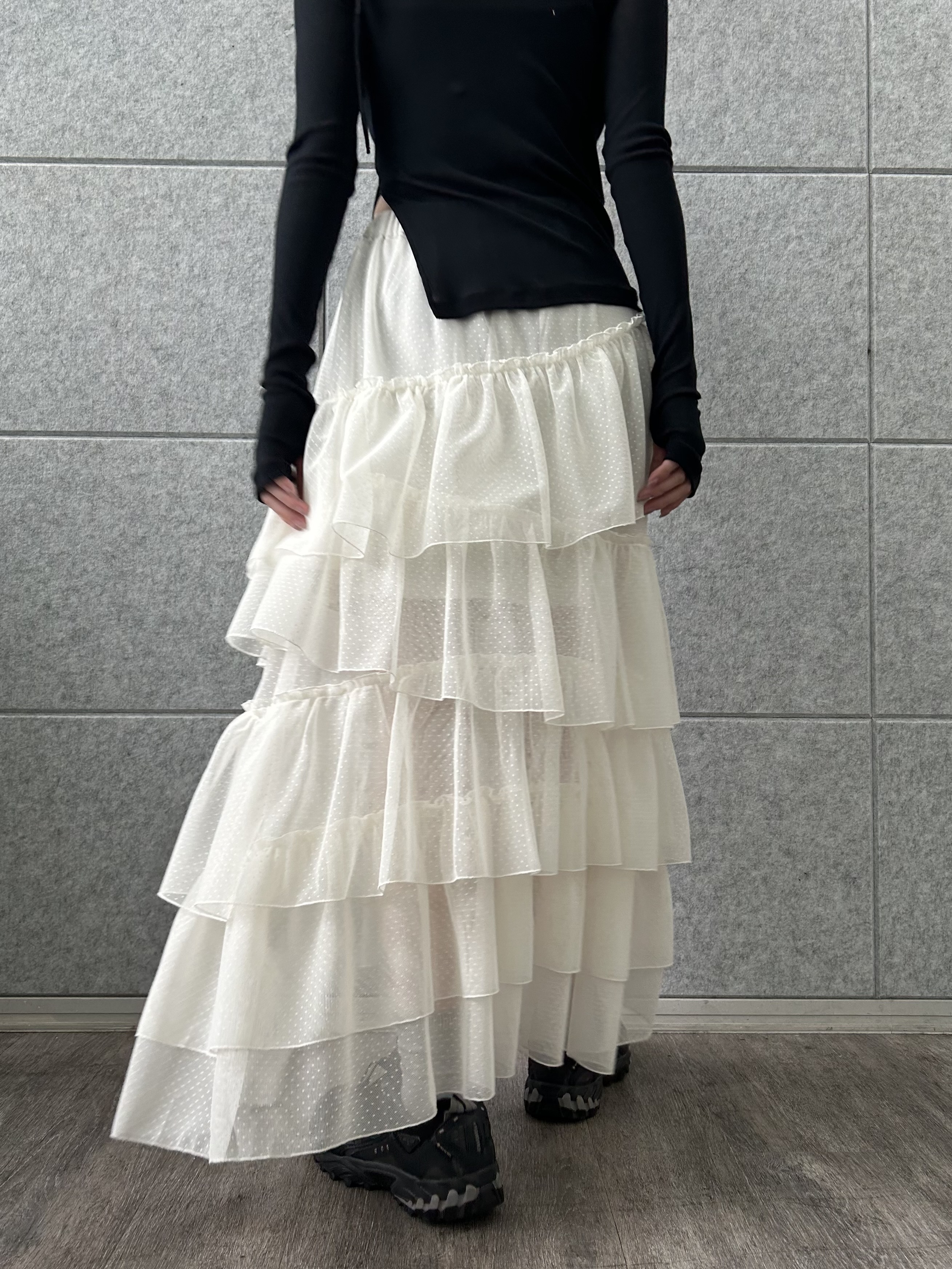 honoka Aさんの「CODE A｜jersey ribbon pullover」を使ったコーディネート