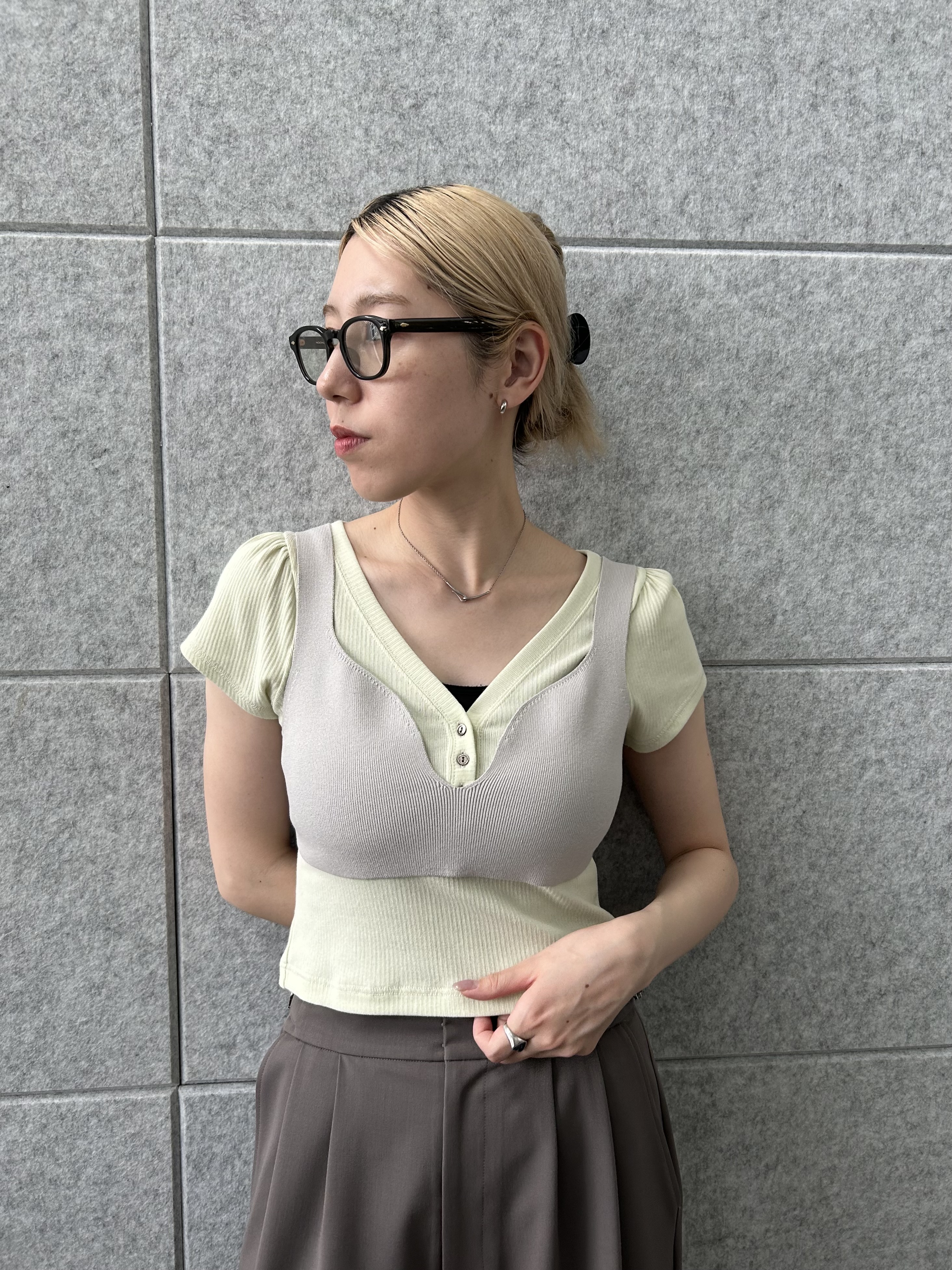 honoka Aさんの「CODE A｜knit bra」を使ったコーディネート