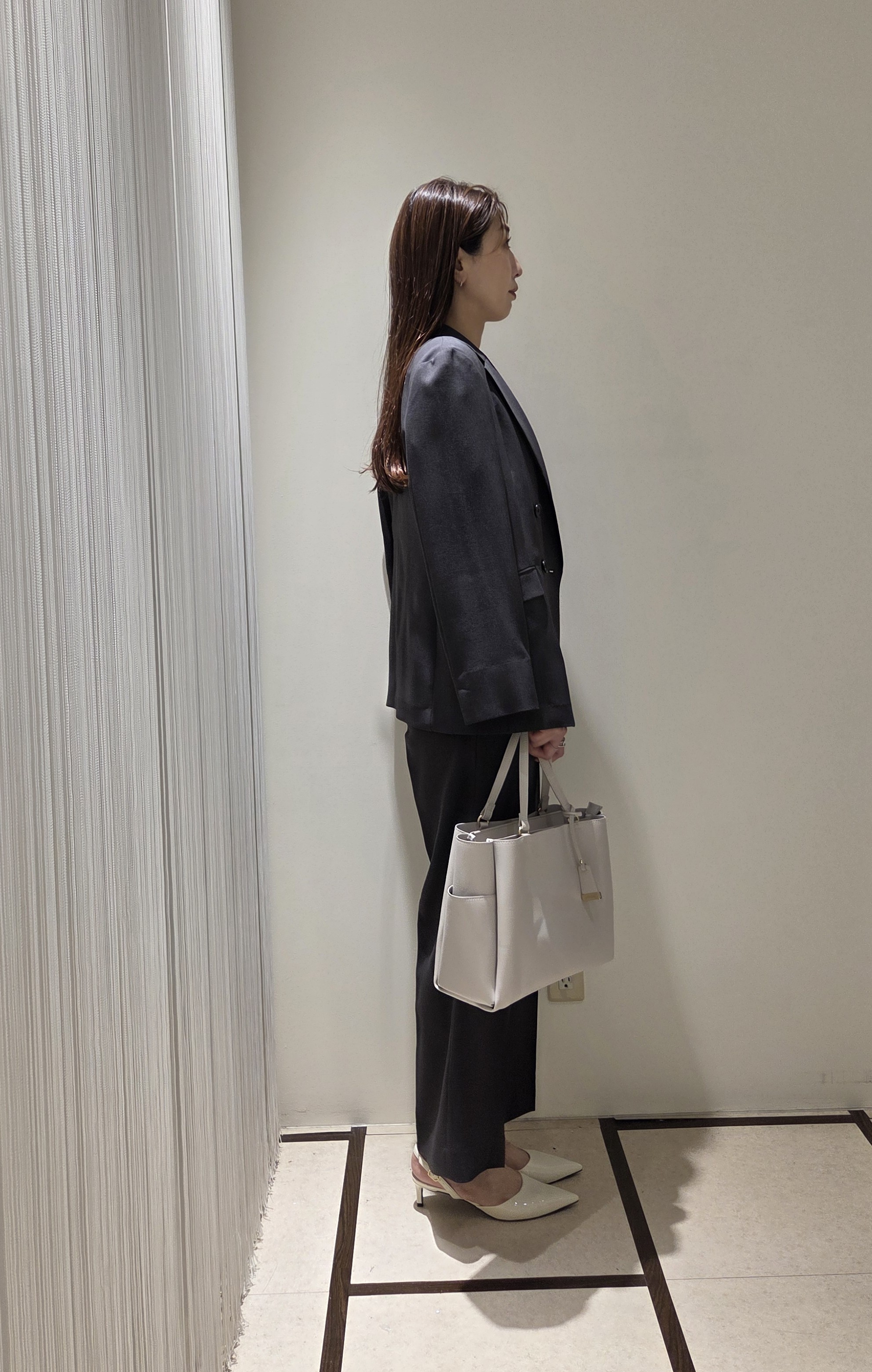 MATSUさんの「UNTITLED｜【新色追加/セットアップ可】エアリー ダブルブレストジャケット」を使ったコーディネート