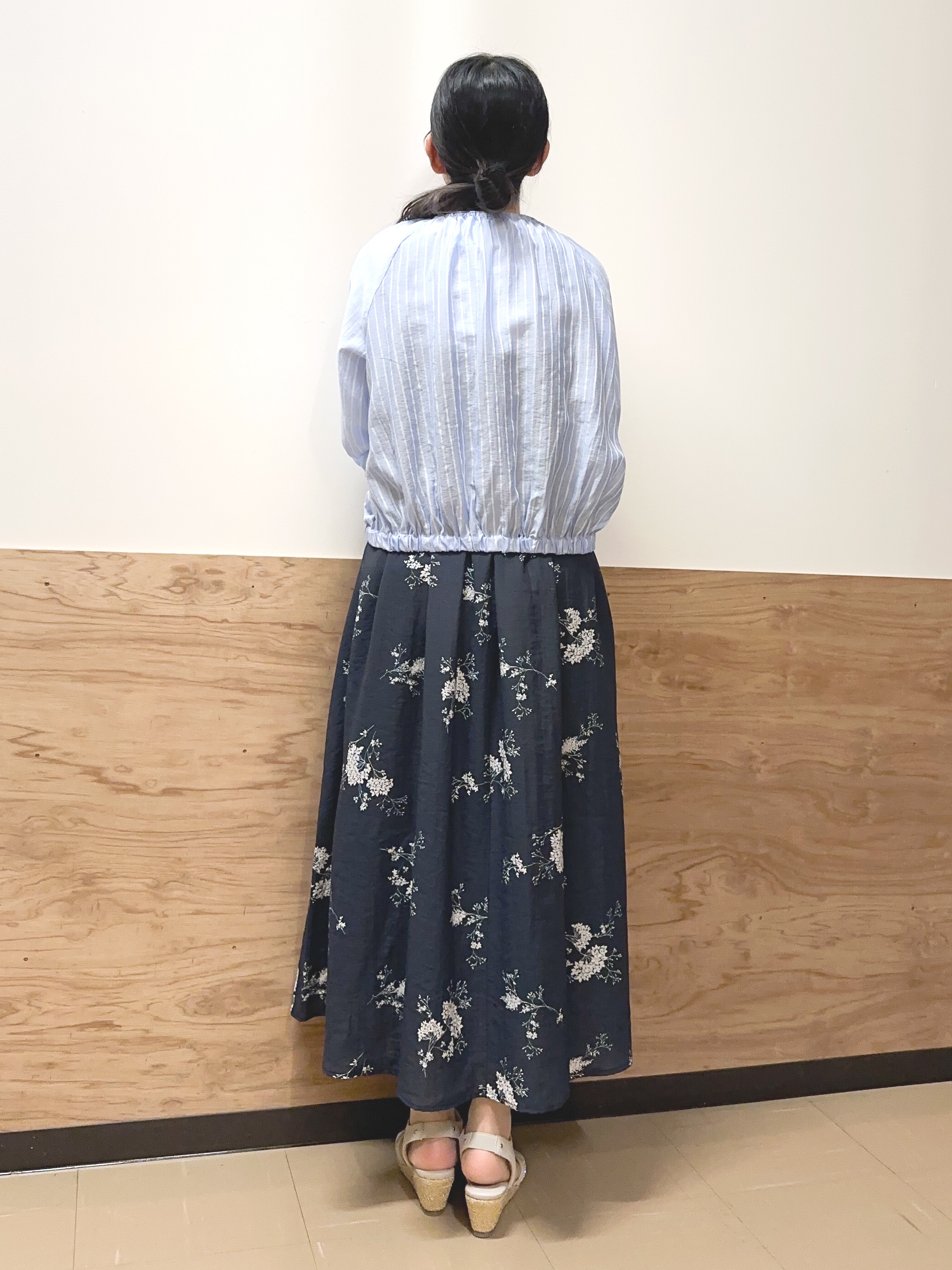 すーさんの「grove｜気温調整にも◎ブラウス感覚で羽織れるシアーブルゾン」を使ったコーディネート