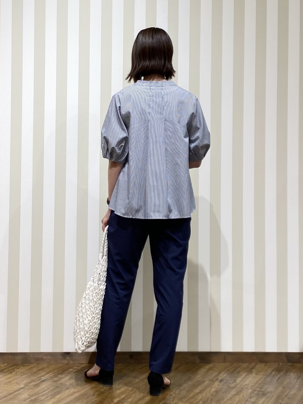 SAOさんの「SHOO･LA･RUE｜【高レビュー/吸水速乾/洗濯機可/S-3L】さらさらで軽い穿き心地 さらかるイージーパンツ」を使ったコーディネート