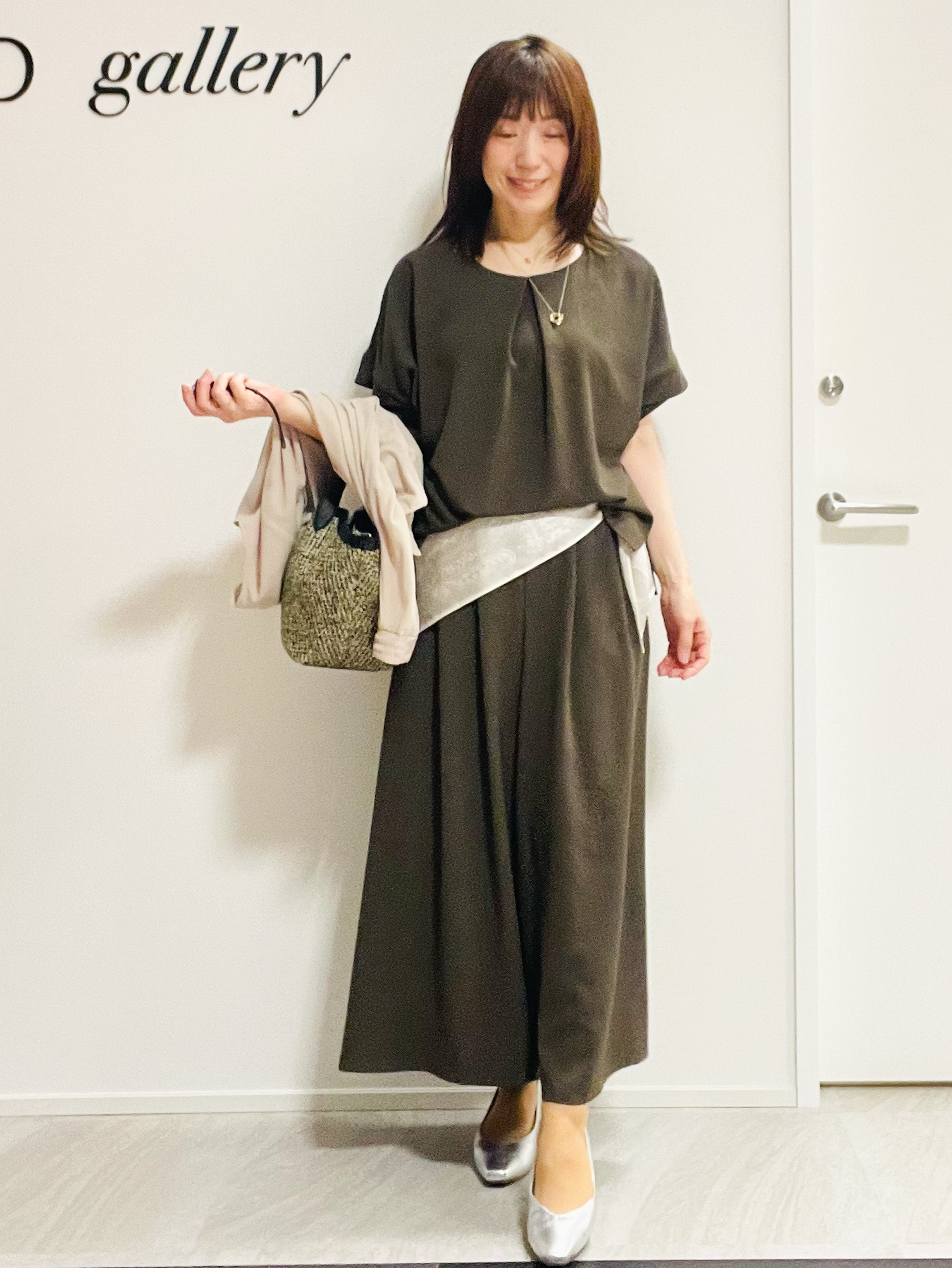 めいさんの「UNTITLED｜【セットアップ可/UVカット/前後2WAY】リラクシーフレンチスリーブブラウス」を使ったコーディネート