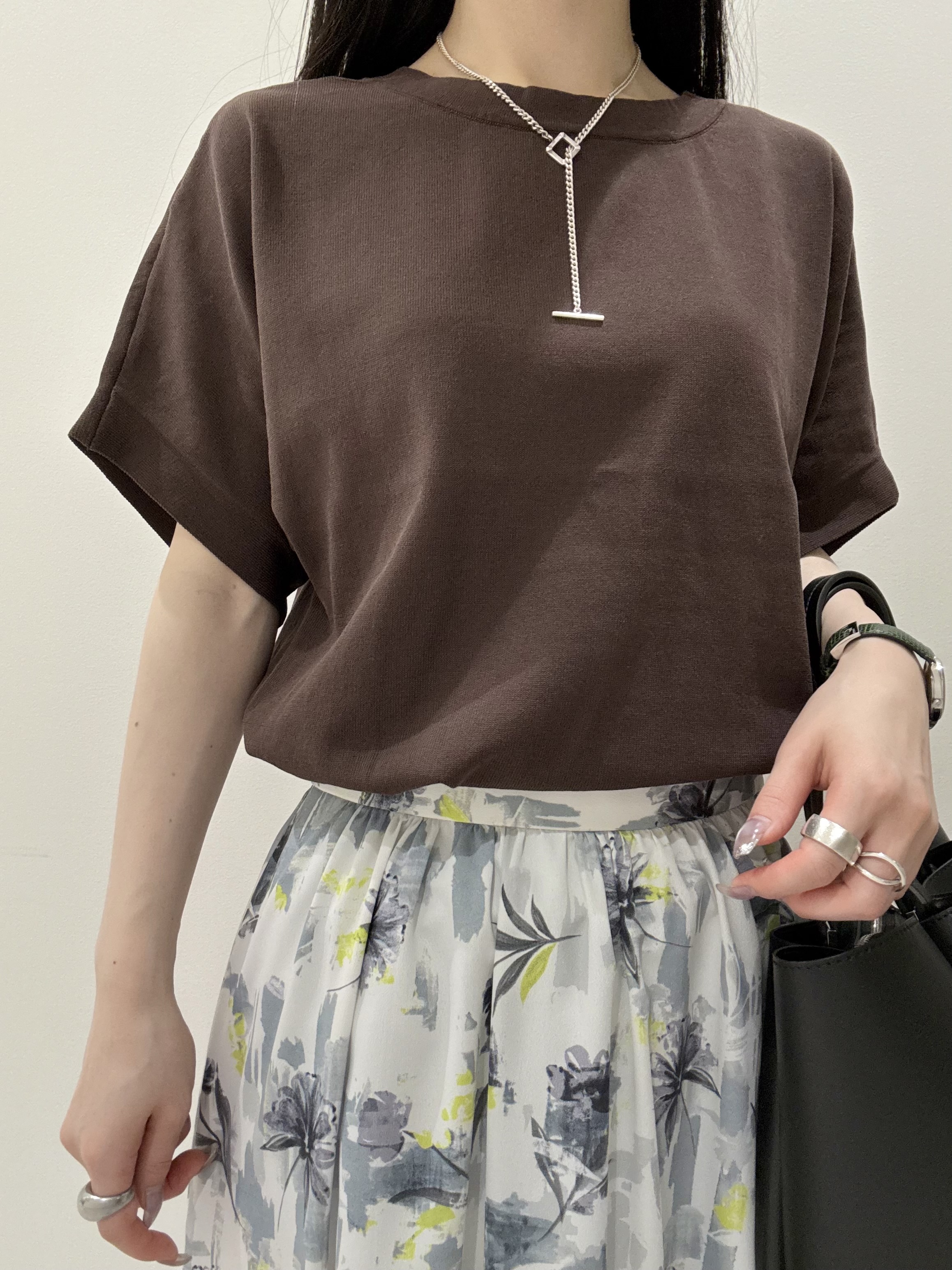 KEIKOさんの「INDIVI｜【洗える／コットン】ドライタッチさらりニットT」を使ったコーディネート