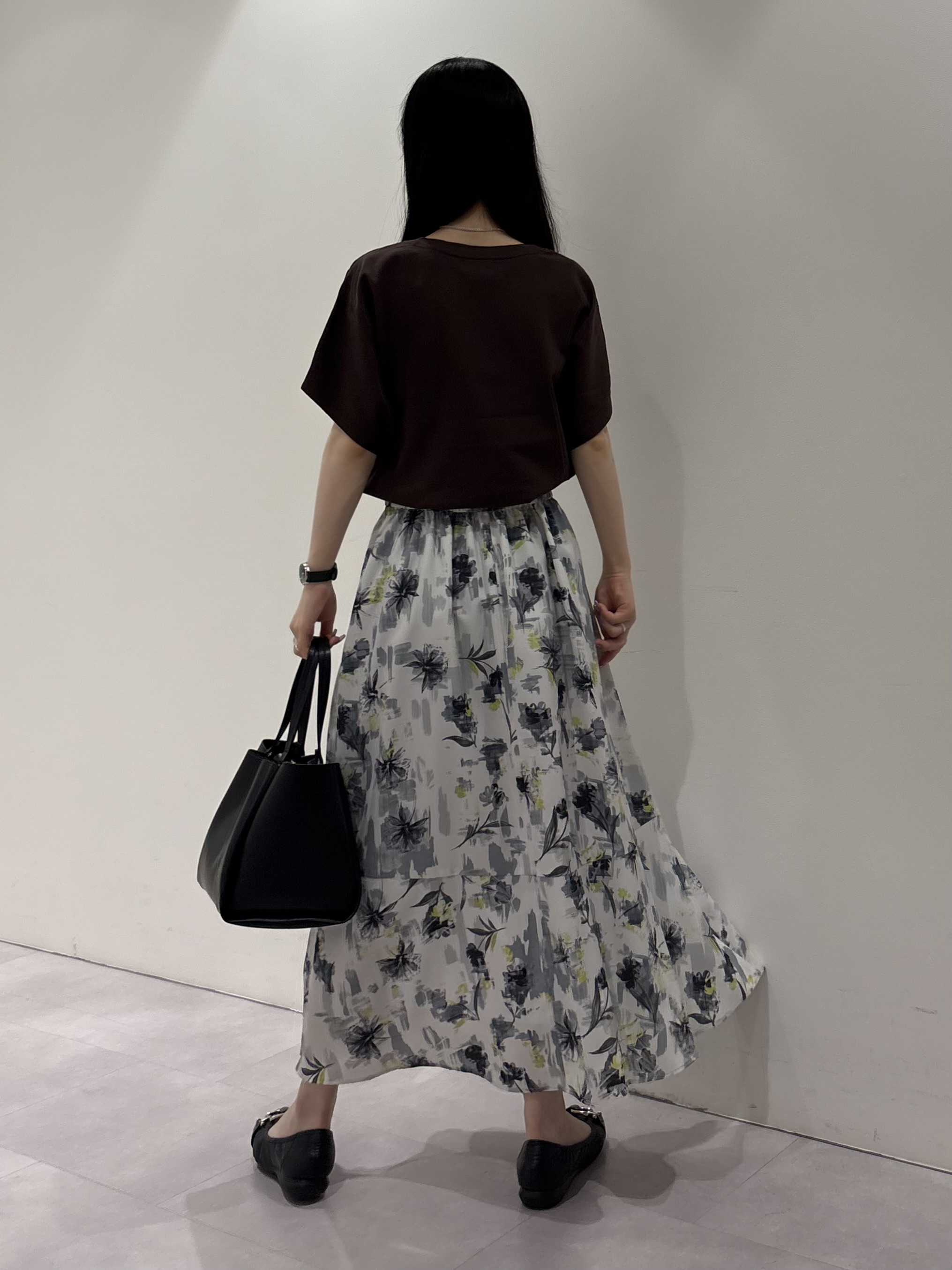 KEIKOさんの「INDIVI｜【洗える／コットン】ドライタッチさらりニットT」を使ったコーディネート