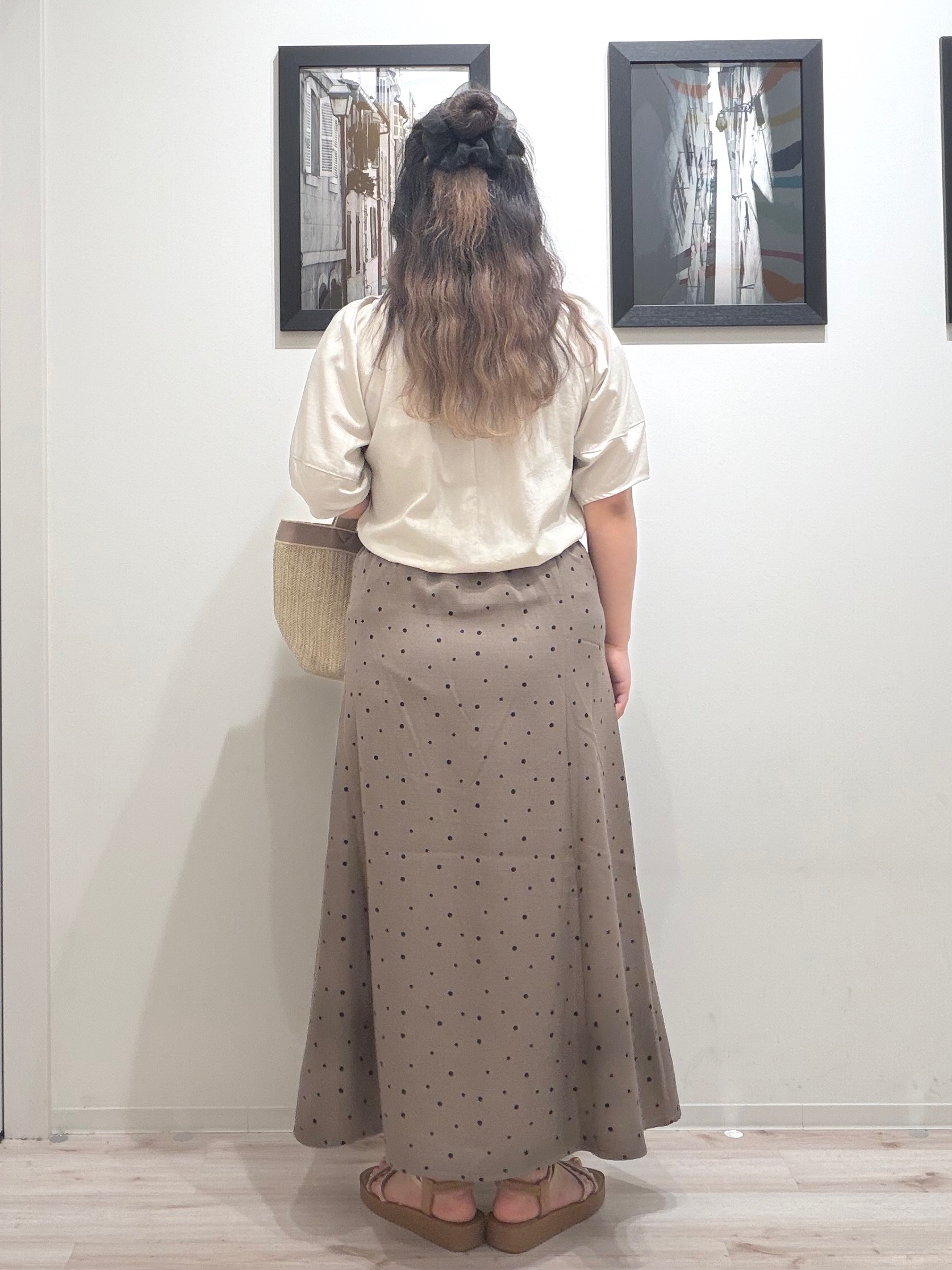 まちゃんなちゃんさんの「SHOO･LA･RUE｜【S-LL/洗濯機可/セットアップ可】軽凛(かろりん) タックブラウス」を使ったコーディネート