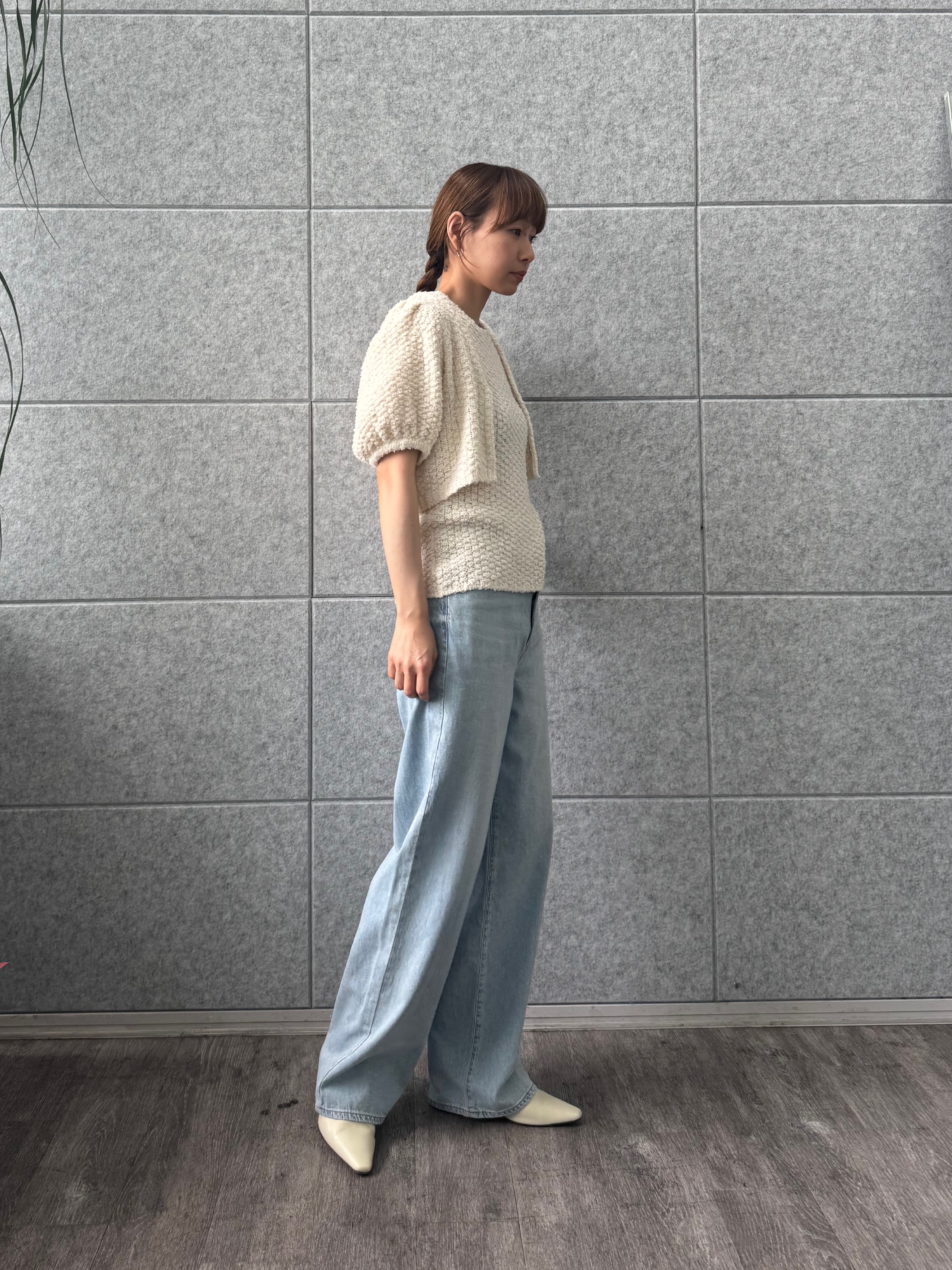 designer yukaさんの「CODE A｜cloudy open back tank」を使ったコーディネート