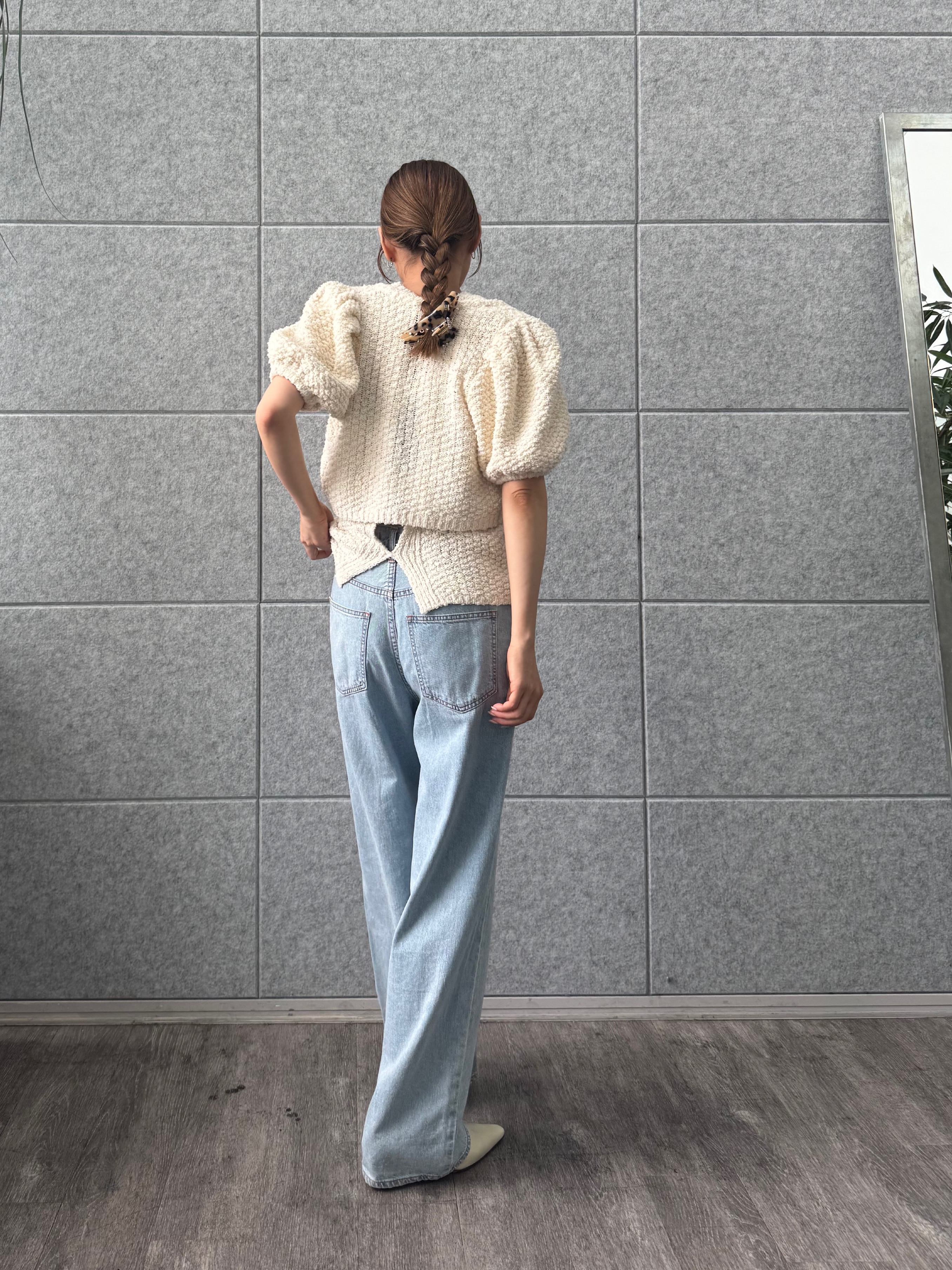 designer yukaさんの「CODE A｜cloudy open back tank」を使ったコーディネート