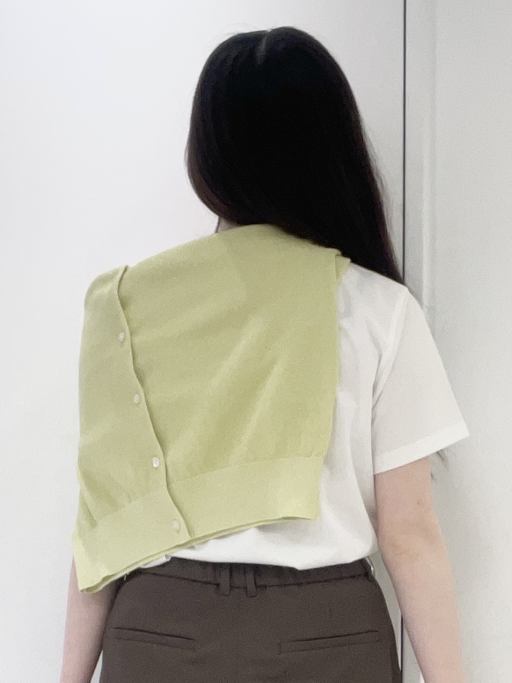 moeさんの「UNTITLED｜◆【アンサンブル可】ラメ混クルーネックカーディガン」を使ったコーディネート