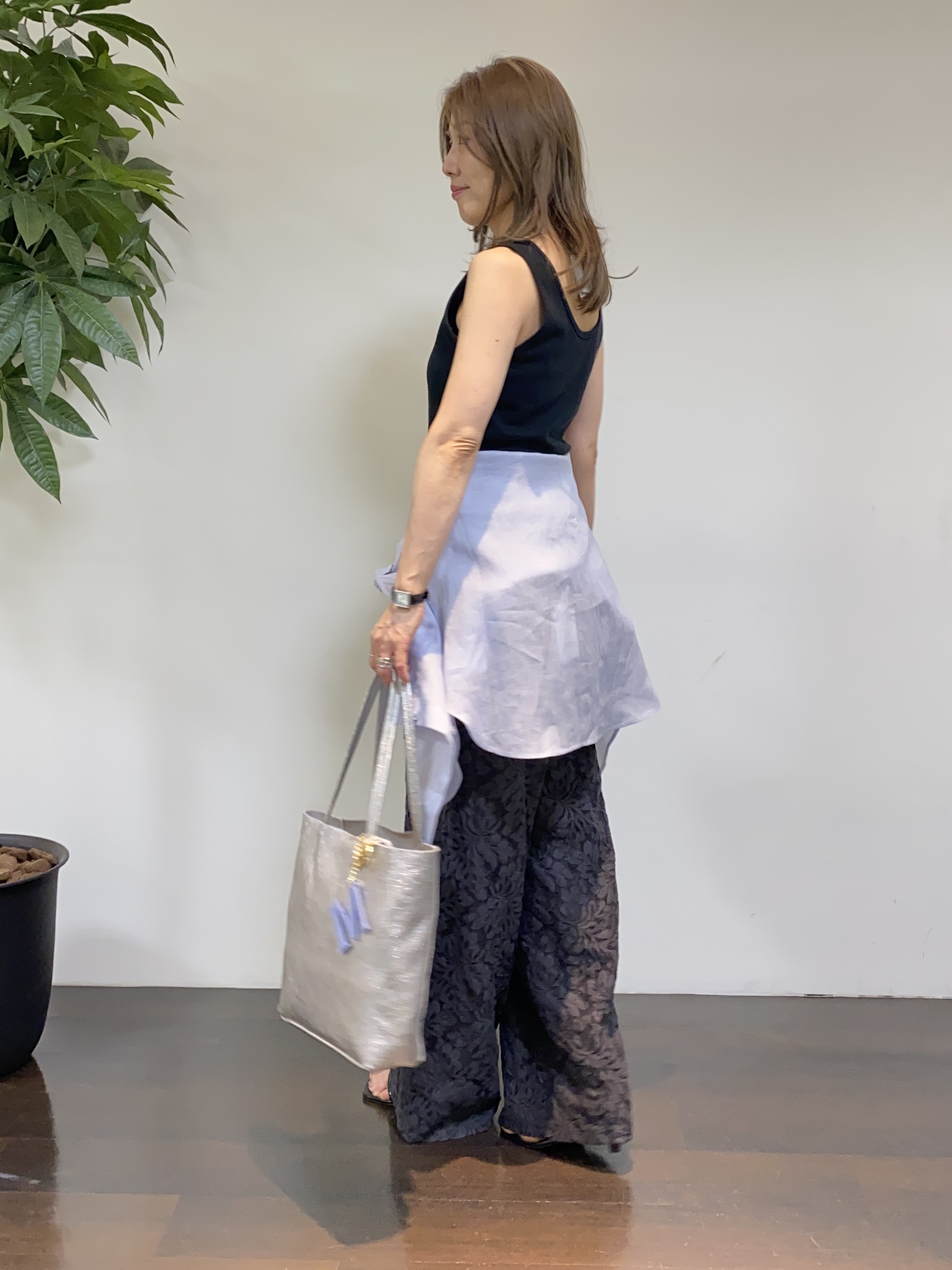 tomoさんの「UNTITLED｜【接触冷感】ドライタッチシャツ」を使ったコーディネート