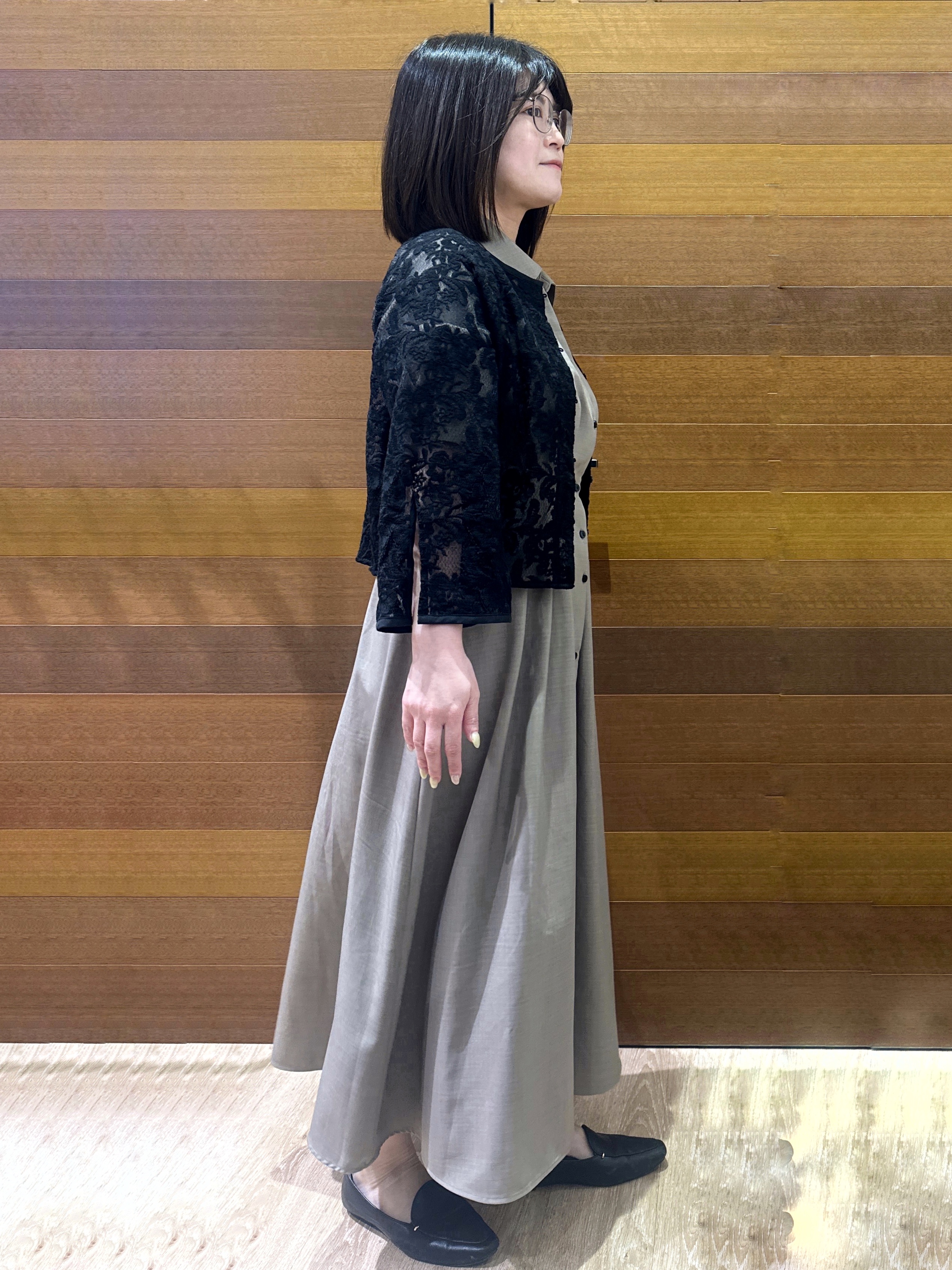 Minさんの「OPAQUE.CLIP｜刺繍レースショートブラウス【洗える】」を使ったコーディネート