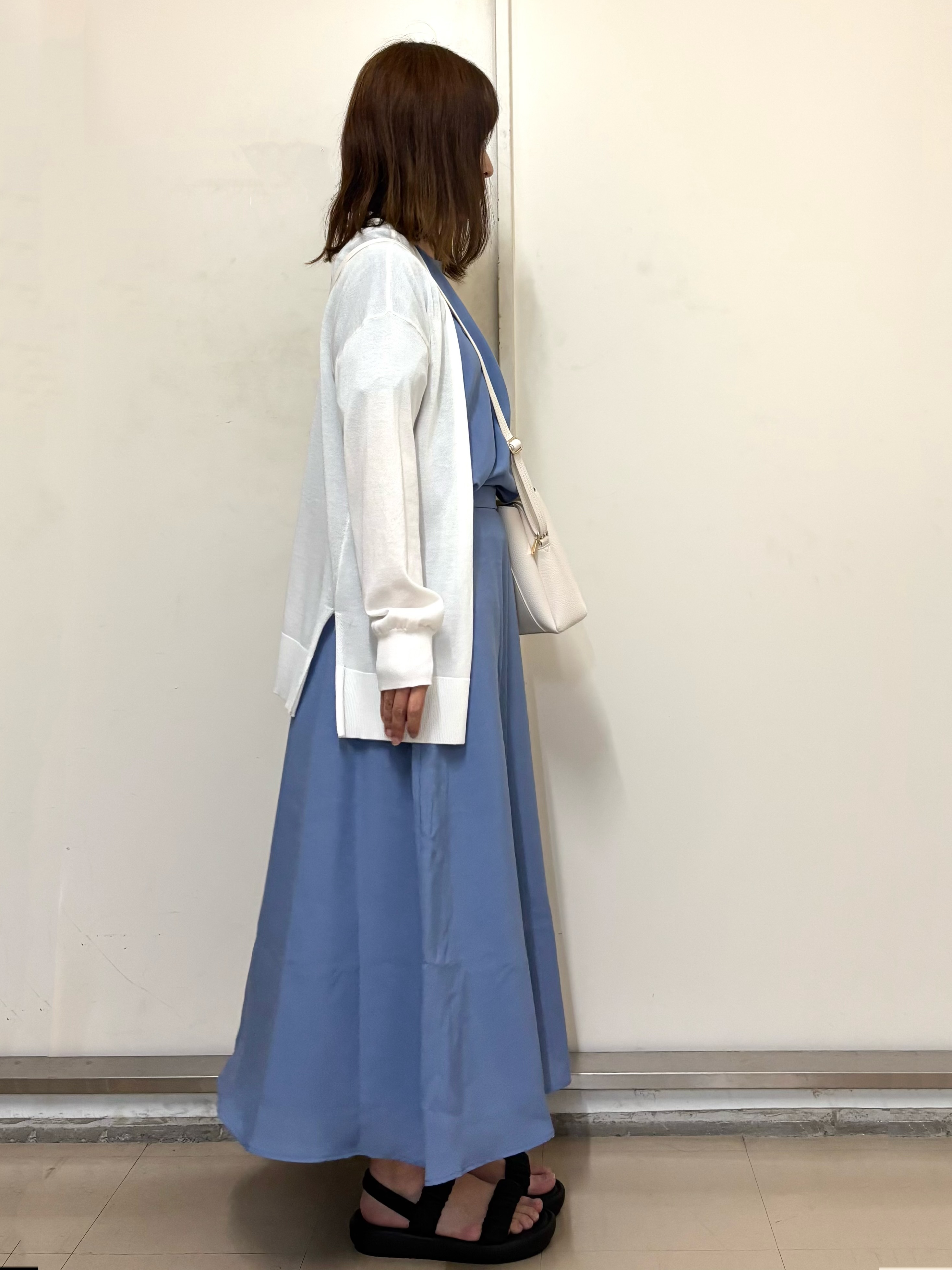 やまさんの「OPAQUE.CLIP｜【接触冷感】ニットカーディガン《洗濯機OK／抗ピリング》」を使ったコーディネート