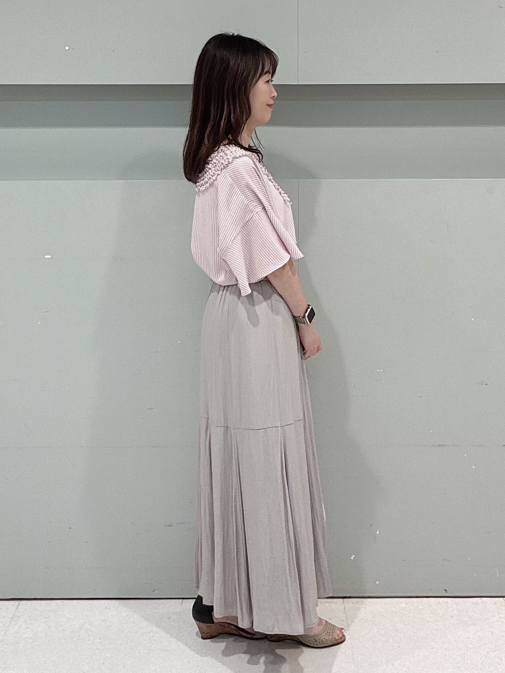 makiさんの「UNTITLED｜◆【アンサンブル可】ラメ混クルーネックカーディガン」を使ったコーディネート