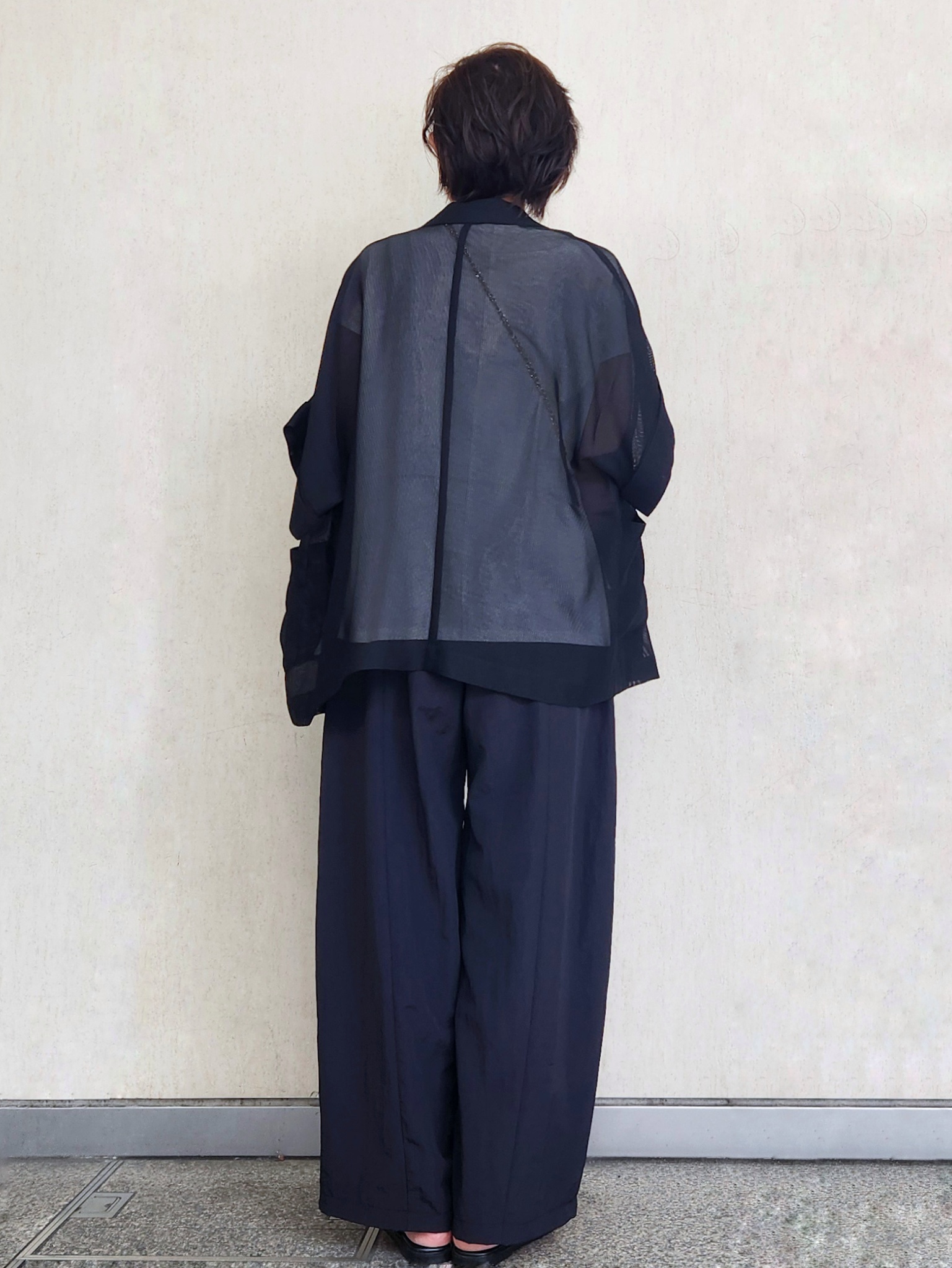 milkyさんの「OPAQUE.CLIP｜メッシュテーラードジャケット【洗濯機OK】」を使ったコーディネート