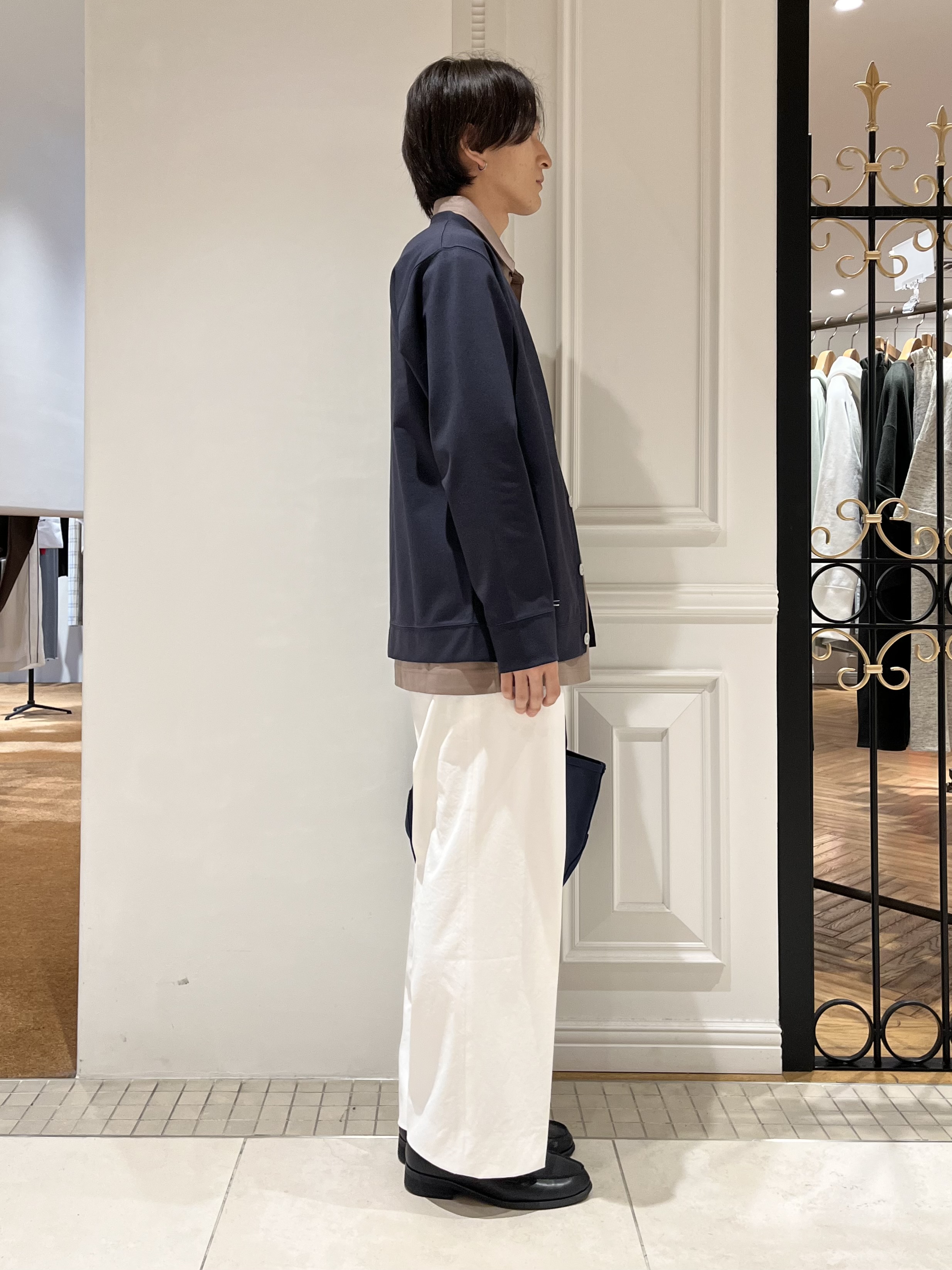 Watanabeさんの「DRESSTERIOR｜【接触冷感／セットアップ可】ドライタッチ ハイカウントカットソー カーディガン」を使ったコーディネート