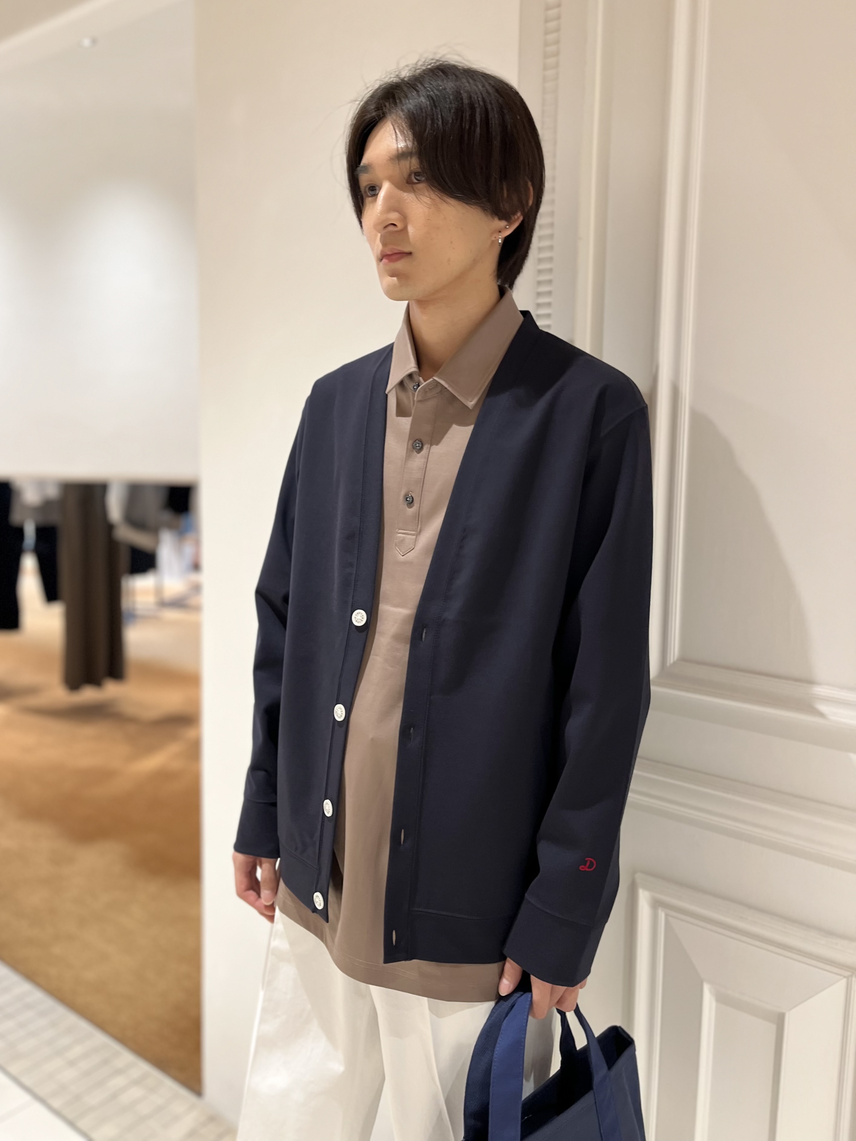 Watanabeさんの「DRESSTERIOR｜【接触冷感／セットアップ可】ドライタッチ ハイカウントカットソー カーディガン」を使ったコーディネート