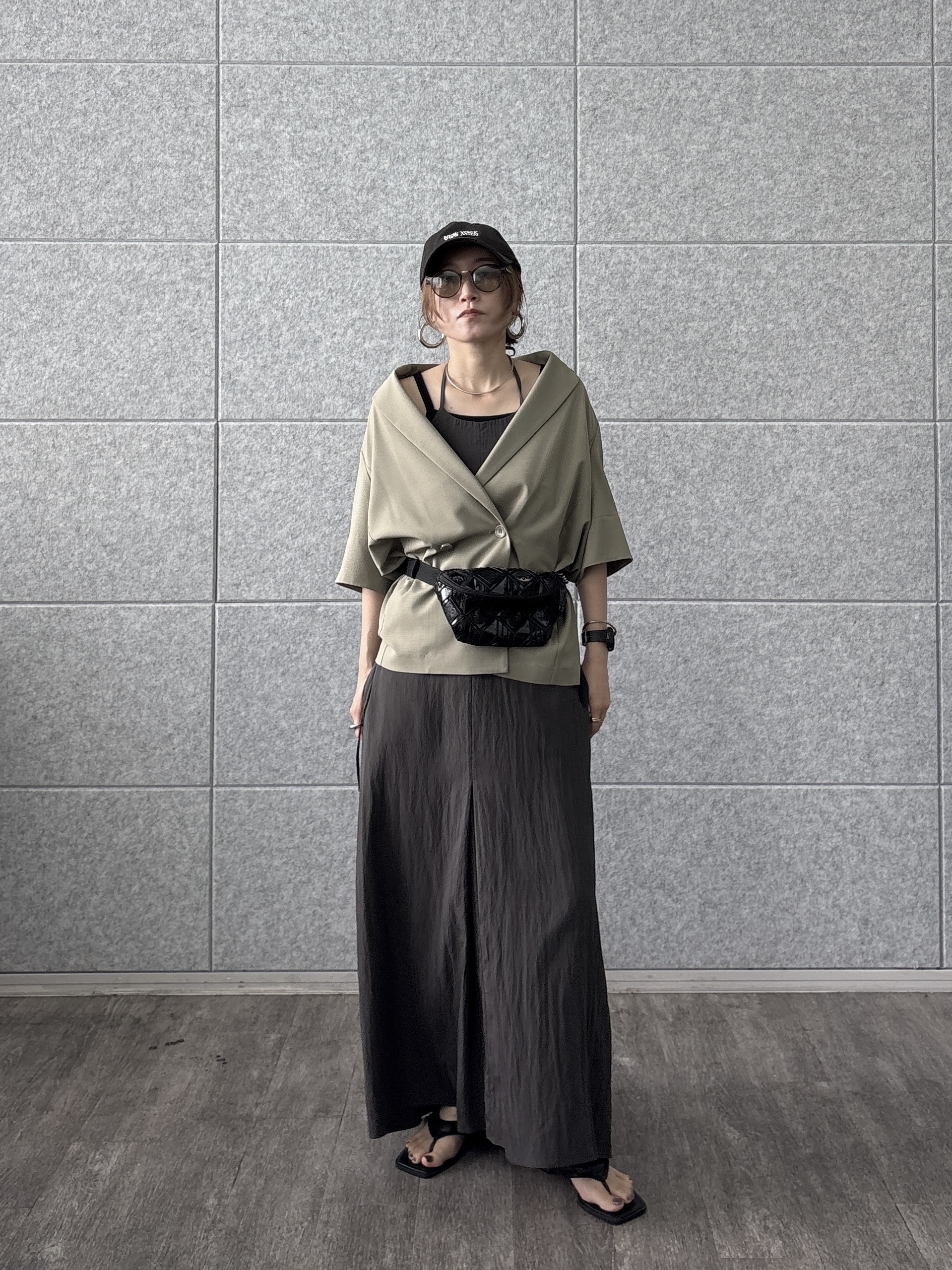 kotakiさんの「INDIVI｜Comfy SET UP｜ハーフスリーブジャケット【セットアップ対応／通勤／接触冷感／UVカット】」を使ったコーディネート