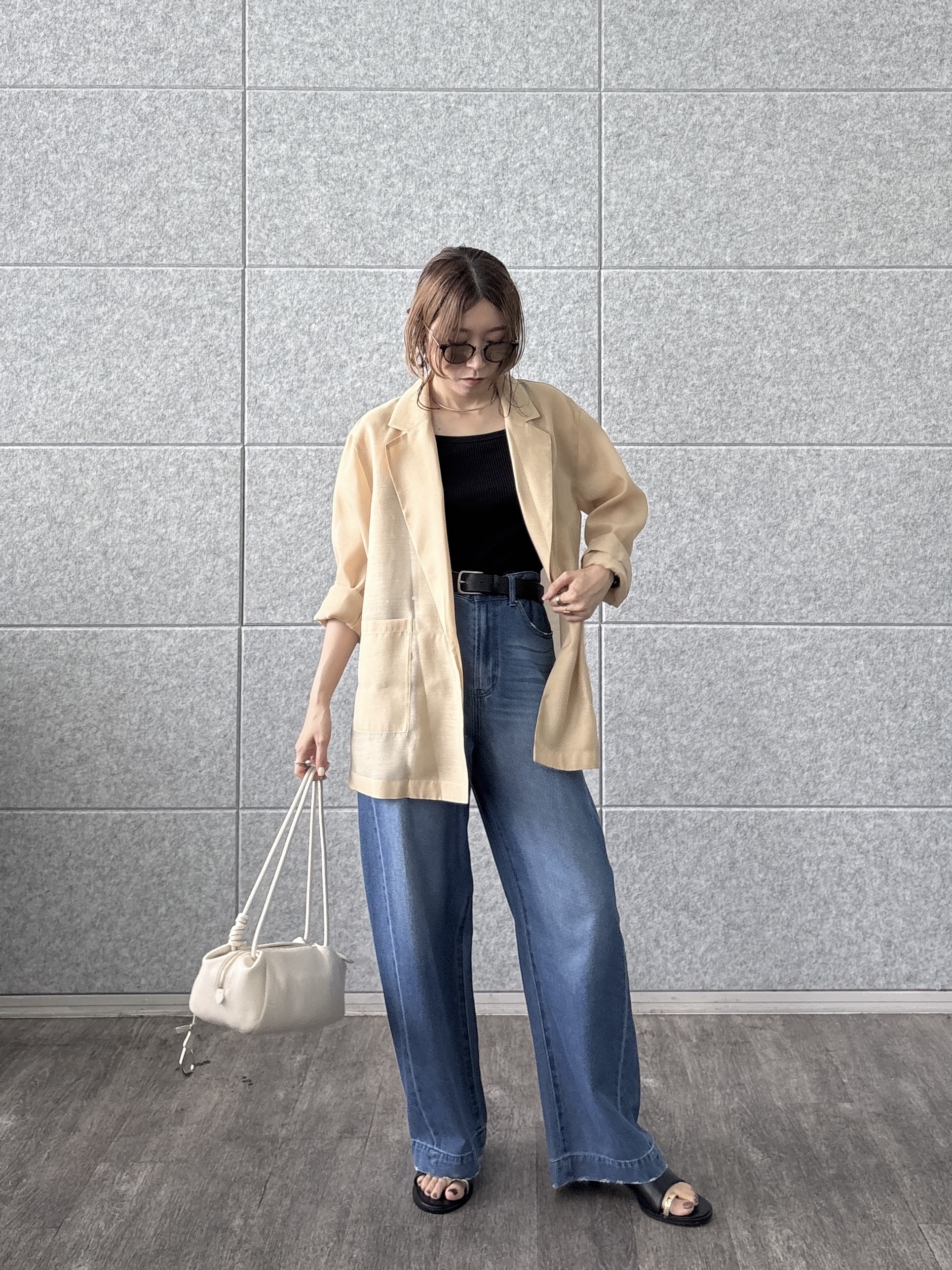 kotakiさんの「INDIVI｜【接触冷感/通気性】シアーシャツジャケット」を使ったコーディネート