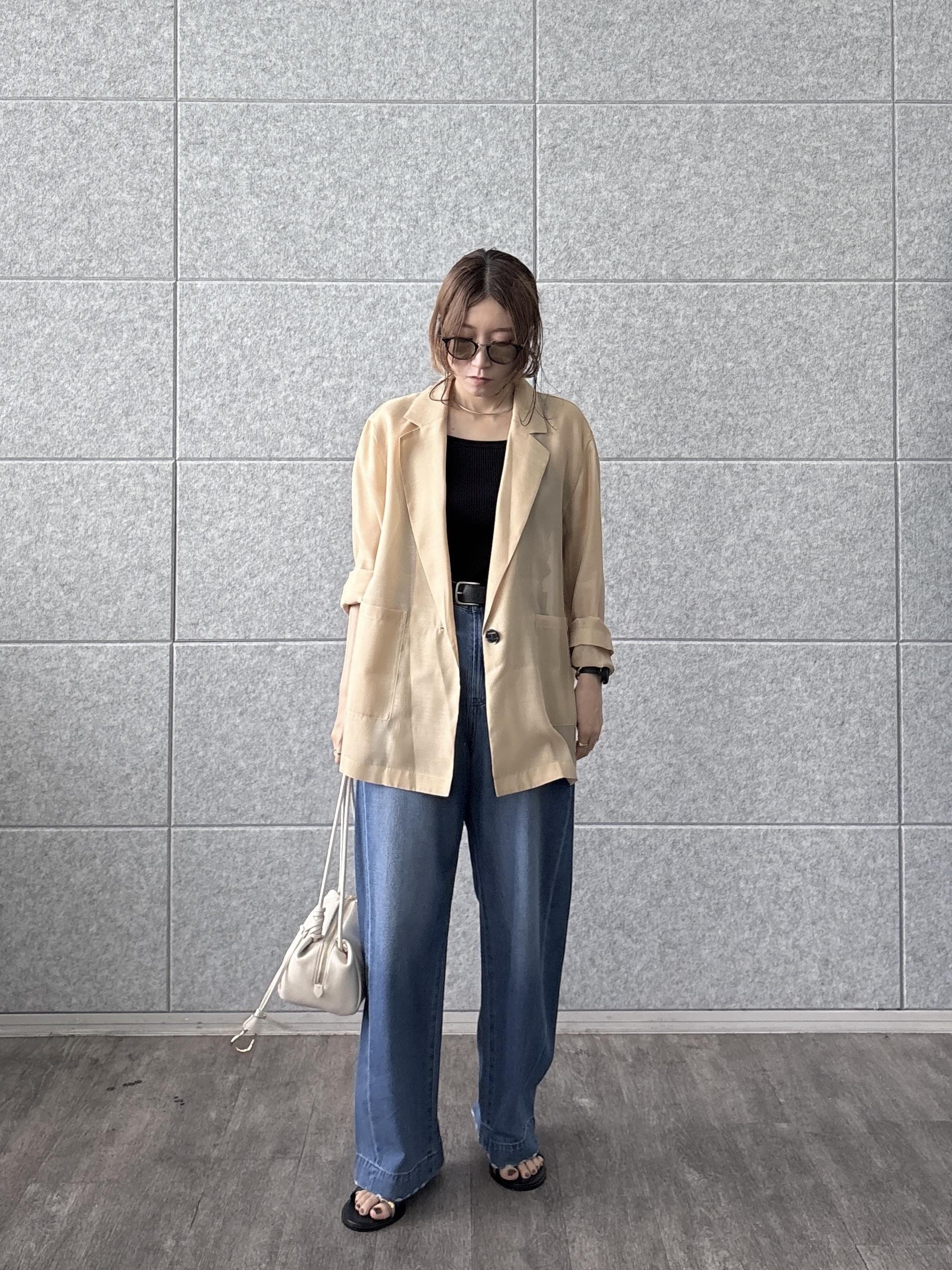 kotakiさんの「INDIVI｜【接触冷感/通気性】シアーシャツジャケット」を使ったコーディネート