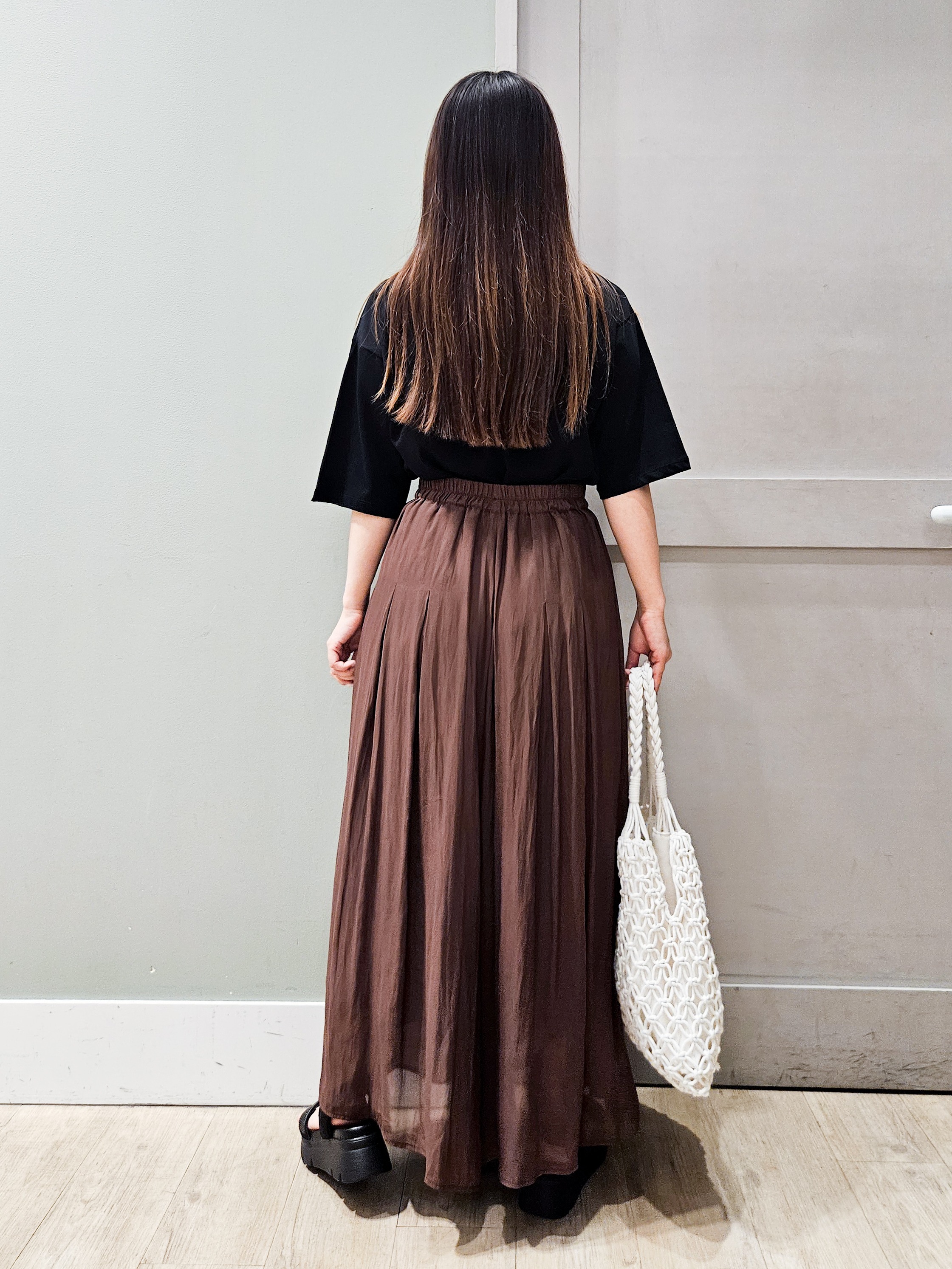 maiさんの「grove｜【UVカット/接触冷感】プリントアソート5分袖Tシャツ」を使ったコーディネート