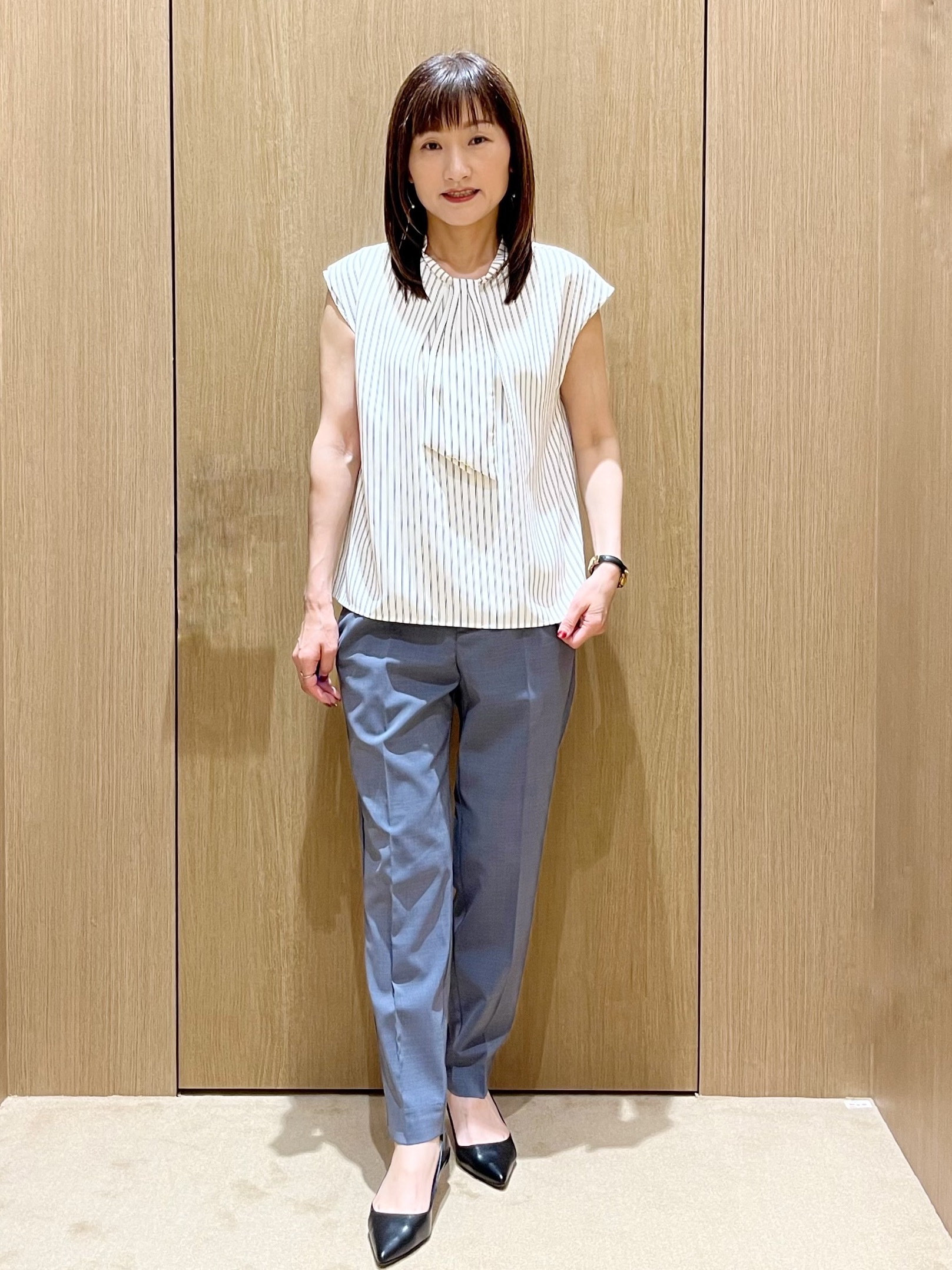 yukariさんの「OPAQUE.CLIP｜【UVケア】ひんやりカーディガン《接触冷感／洗濯機OK》」を使ったコーディネート