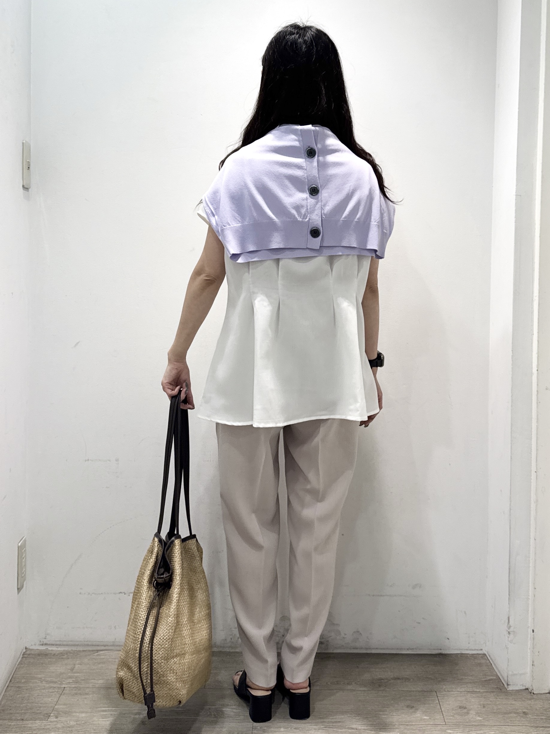 yuicciさんの「OPAQUE.CLIP｜【UV／接触冷感】Vネックリラクシーニットカーディガン《洗濯機OK／抗ピル》」を使ったコーディネート