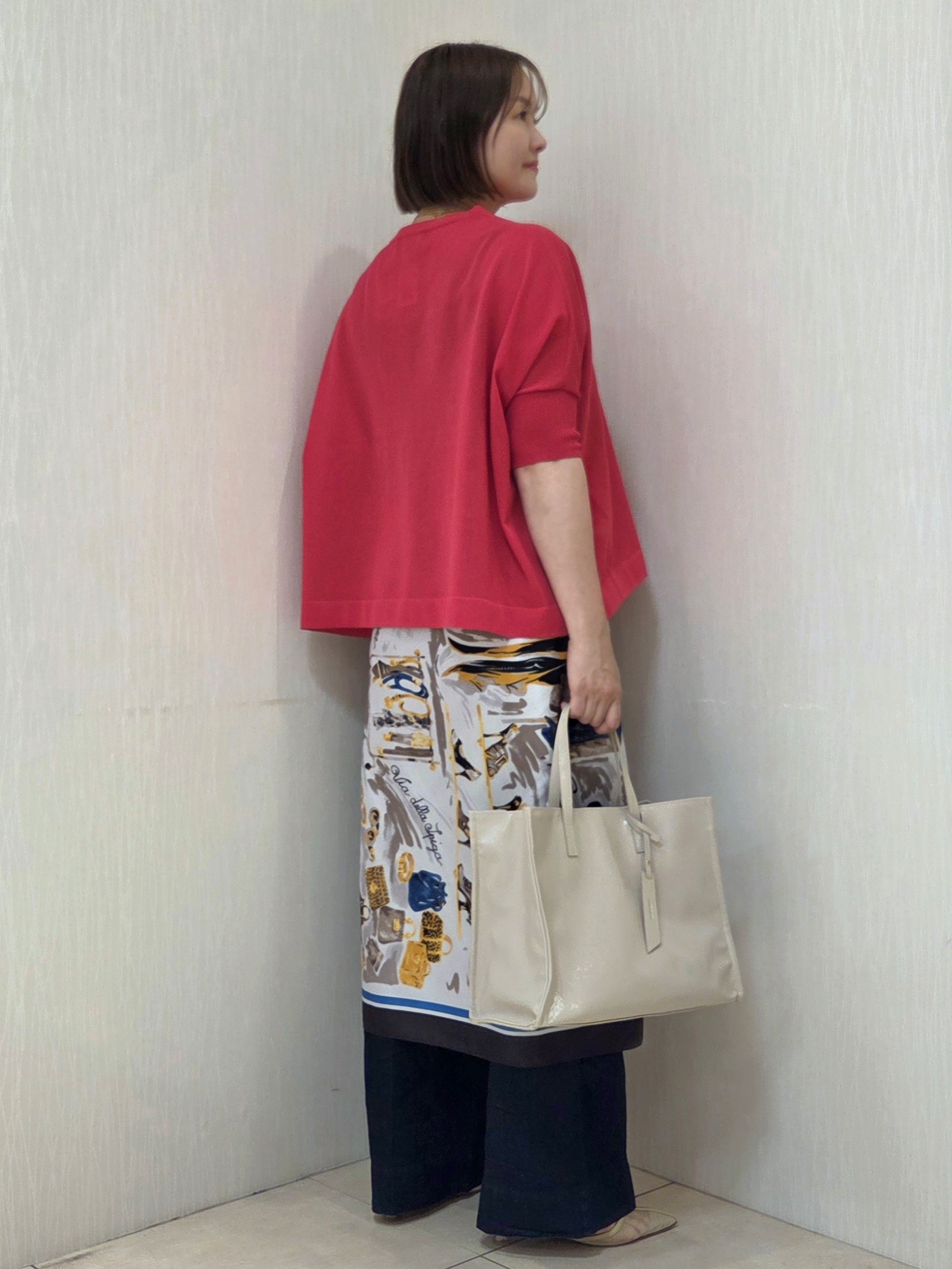 naokoさんの「UNTITLED｜【アンサンブル可/洗える】シアーレーヨンニット」を使ったコーディネート