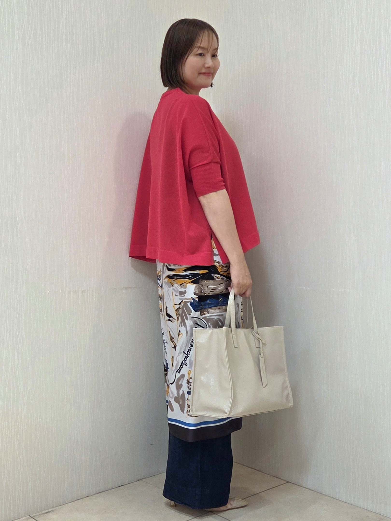 naokoさんの「UNTITLED｜【アンサンブル可/洗える】シアーレーヨンニット」を使ったコーディネート