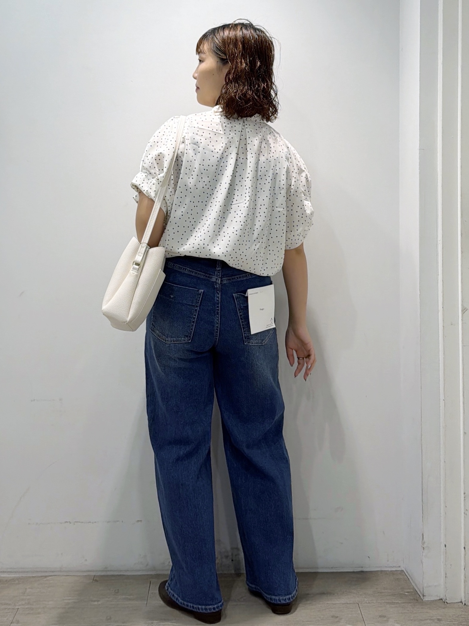 sumicaさんの「OPAQUE.CLIP｜タックスリーブ プリントブラウス《イージーアイロン／洗濯機OK》」を使ったコーディネート