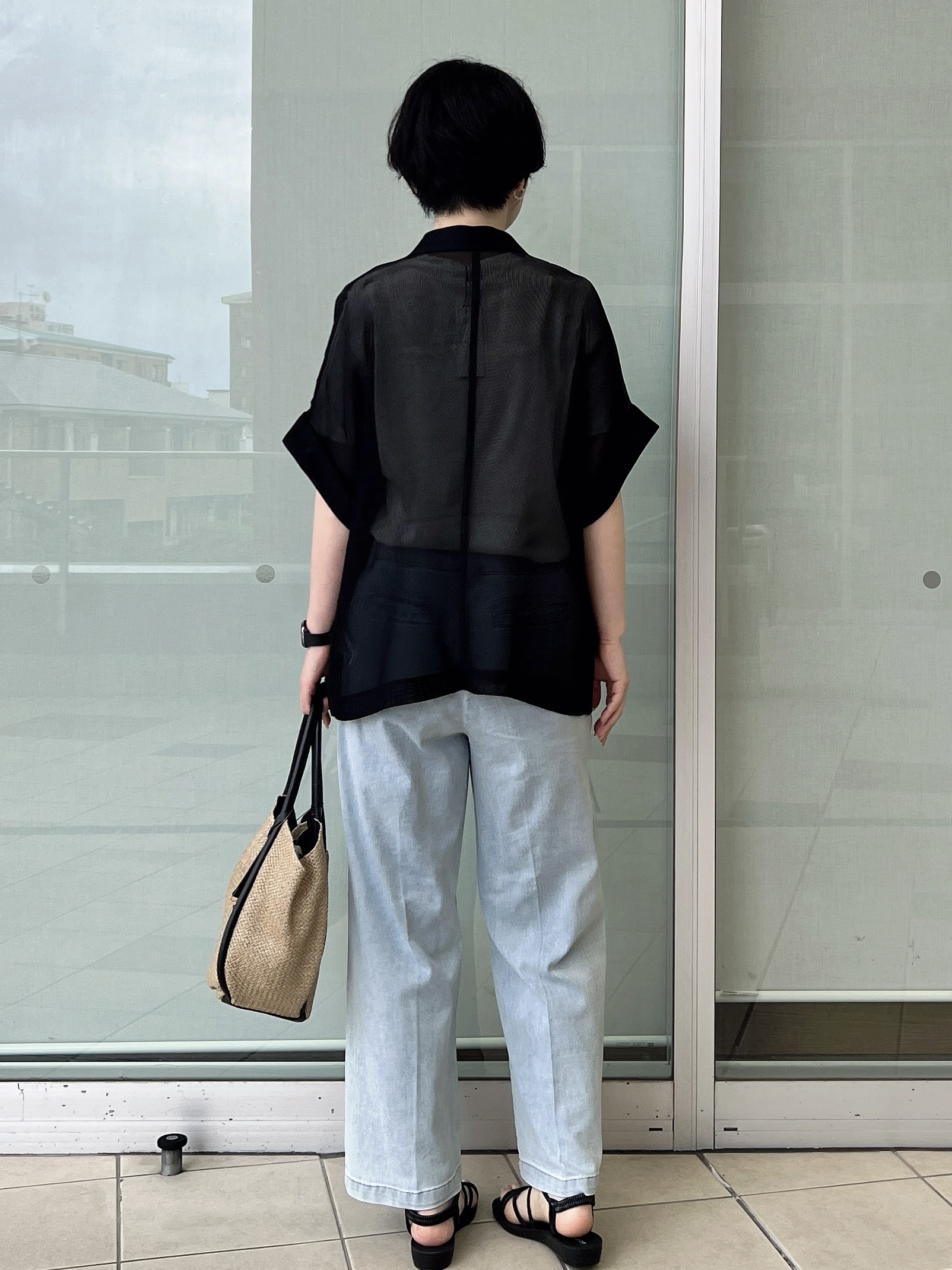 yo-koさんの「OPAQUE.CLIP｜メッシュテーラードジャケット【洗濯機OK】」を使ったコーディネート