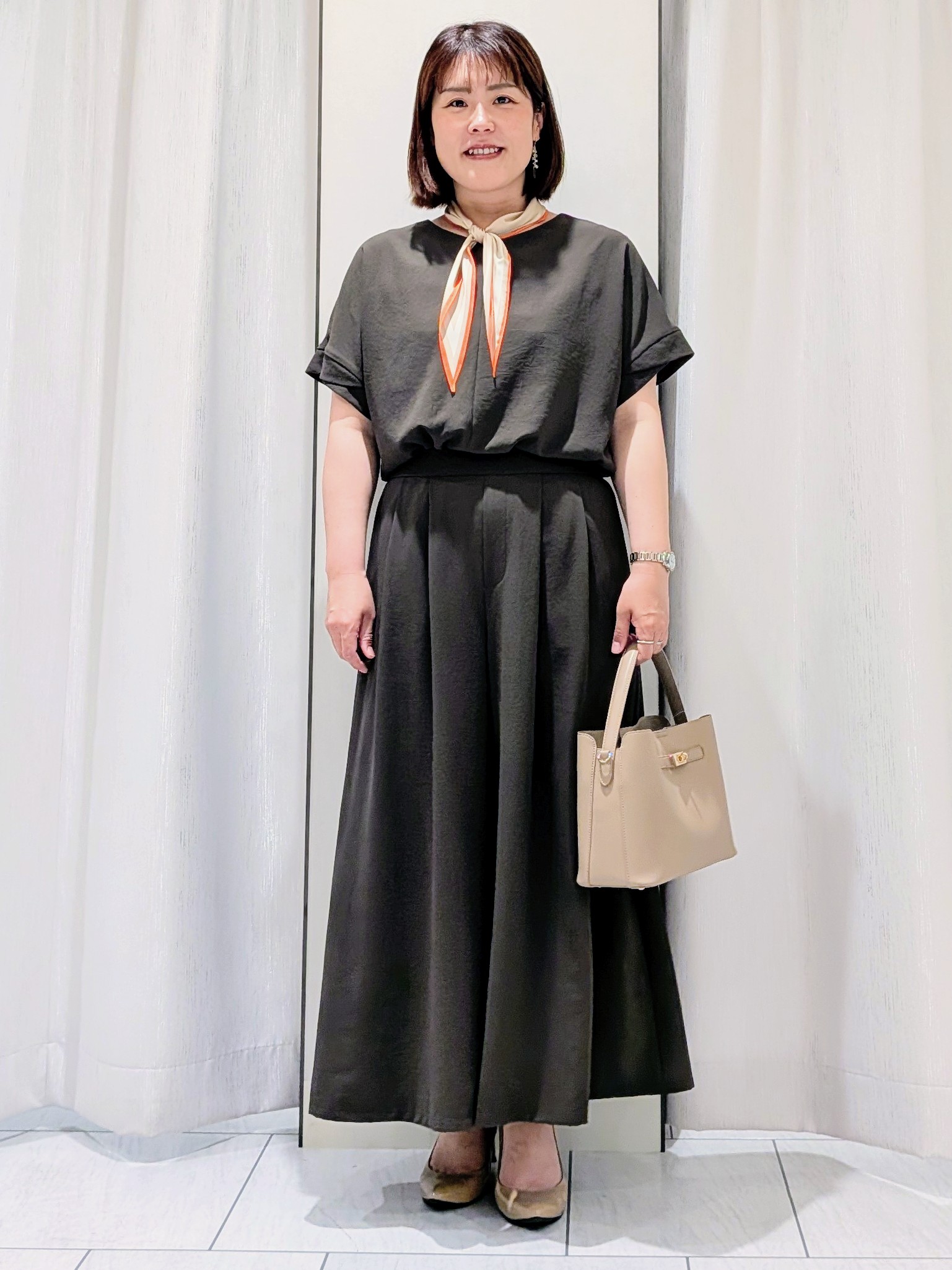 Onumaさんの「UNTITLED｜◆【さらりと快適/セットアップ可/UV/接触冷感】スラブカラーレスジャケット」を使ったコーディネート