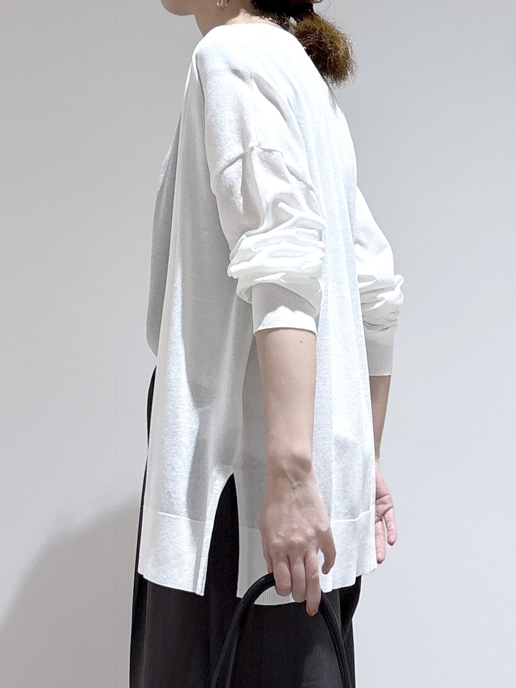 はなさんの「OPAQUE.CLIP｜【接触冷感】ニットカーディガン《洗濯機OK／抗ピリング》」を使ったコーディネート