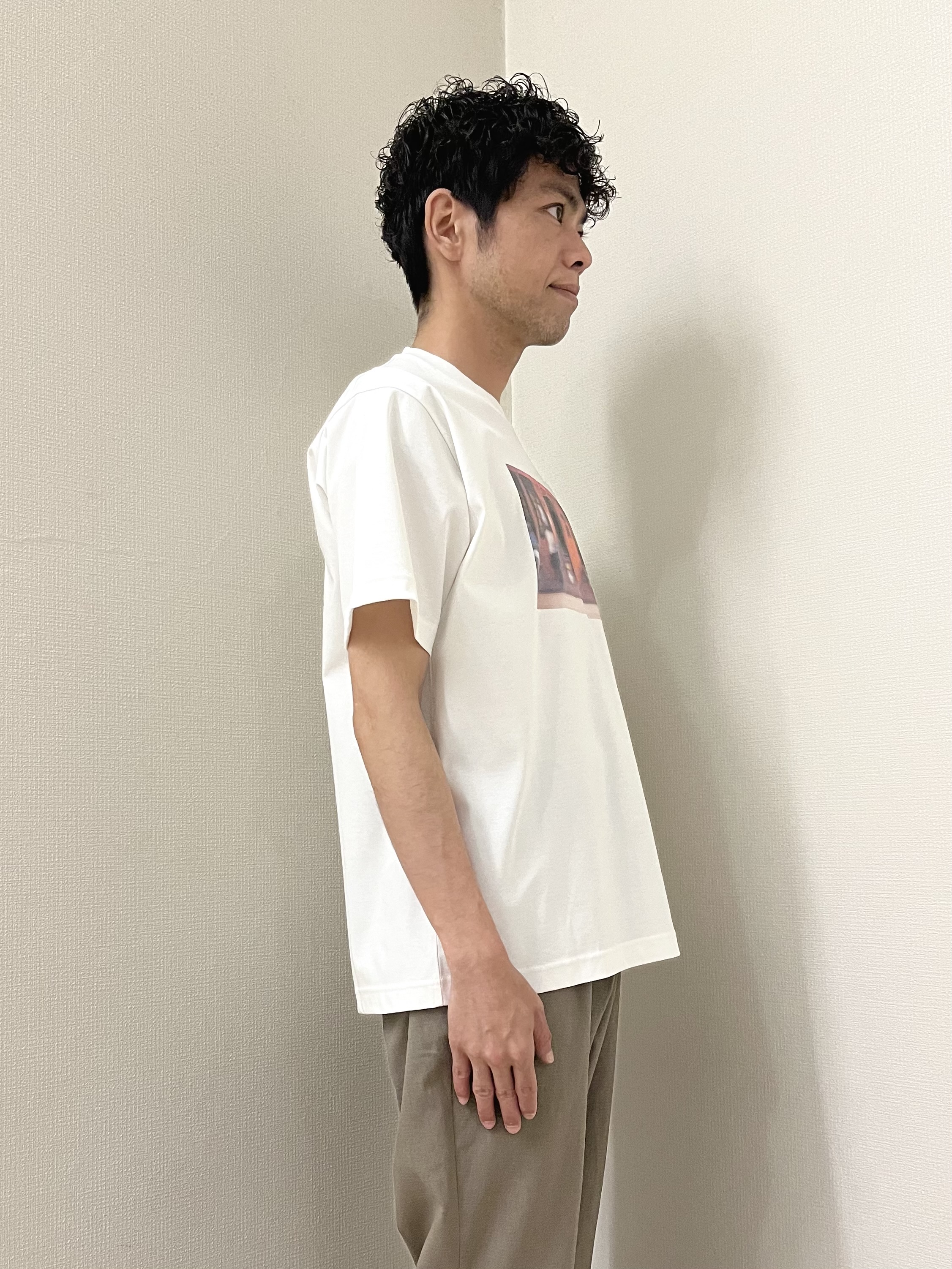 URAさんの「TAKEO KIKUCHI｜【BOWLER HAT LABEL】ボーラーハットウォーカー刺繍 半袖デニムシャツ」を使ったコーディネート