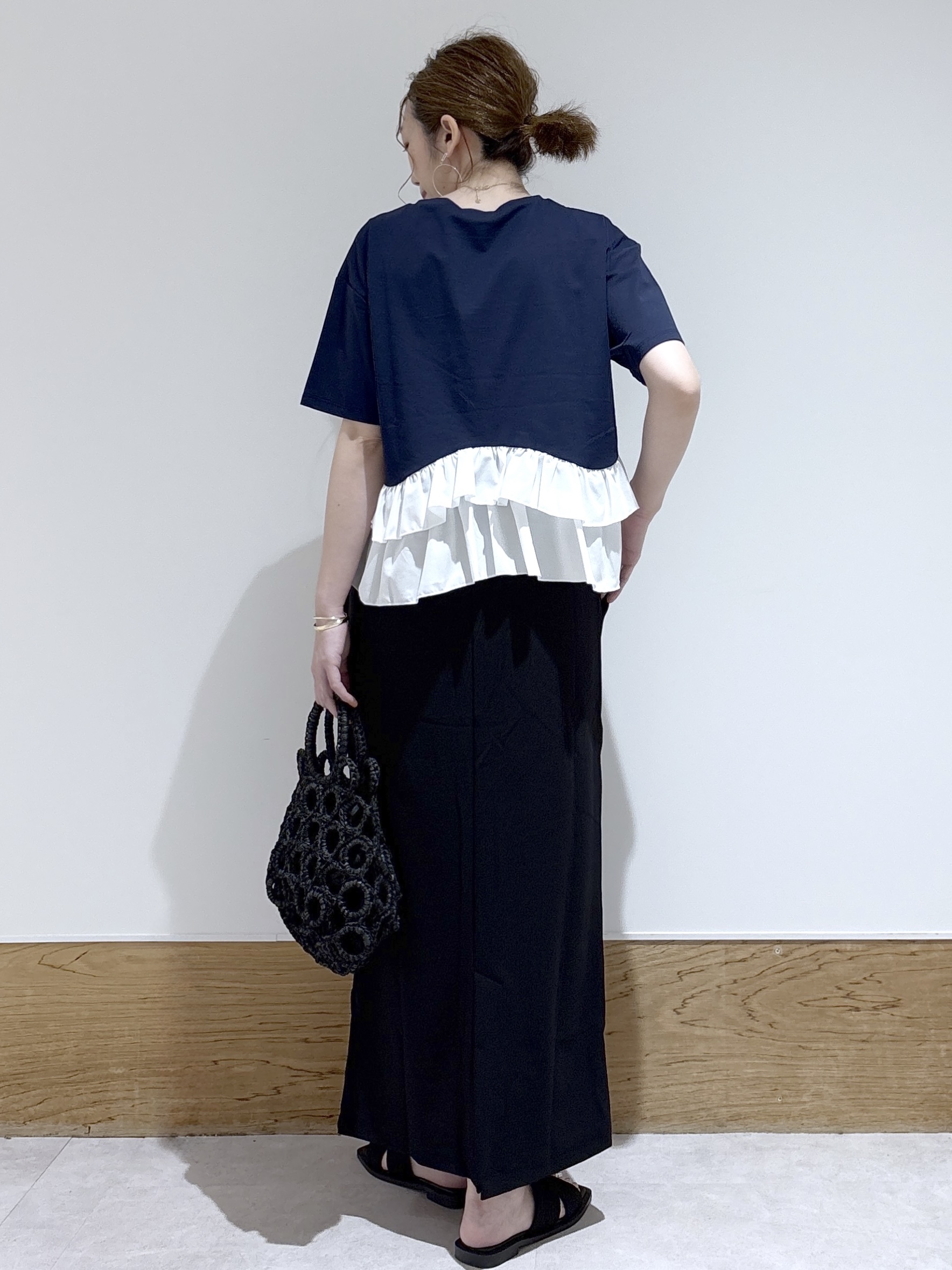 はなさんの「OPAQUE.CLIP｜裾フリルドッキングTシャツ【洗濯機OK】」を使ったコーディネート