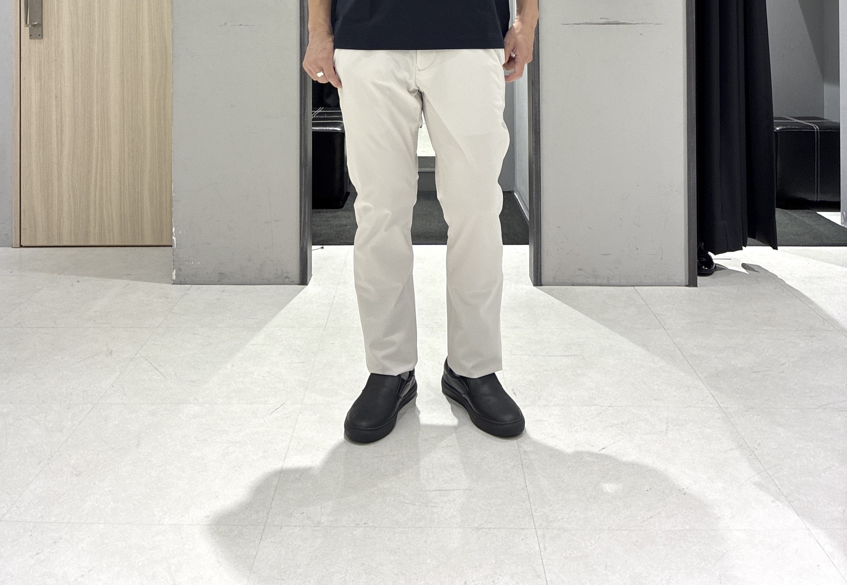 わいずみさんの「TAKEO KIKUCHI｜【接触冷感】アイスクリアコットン ワンポイント ポロシャツ」を使ったコーディネート