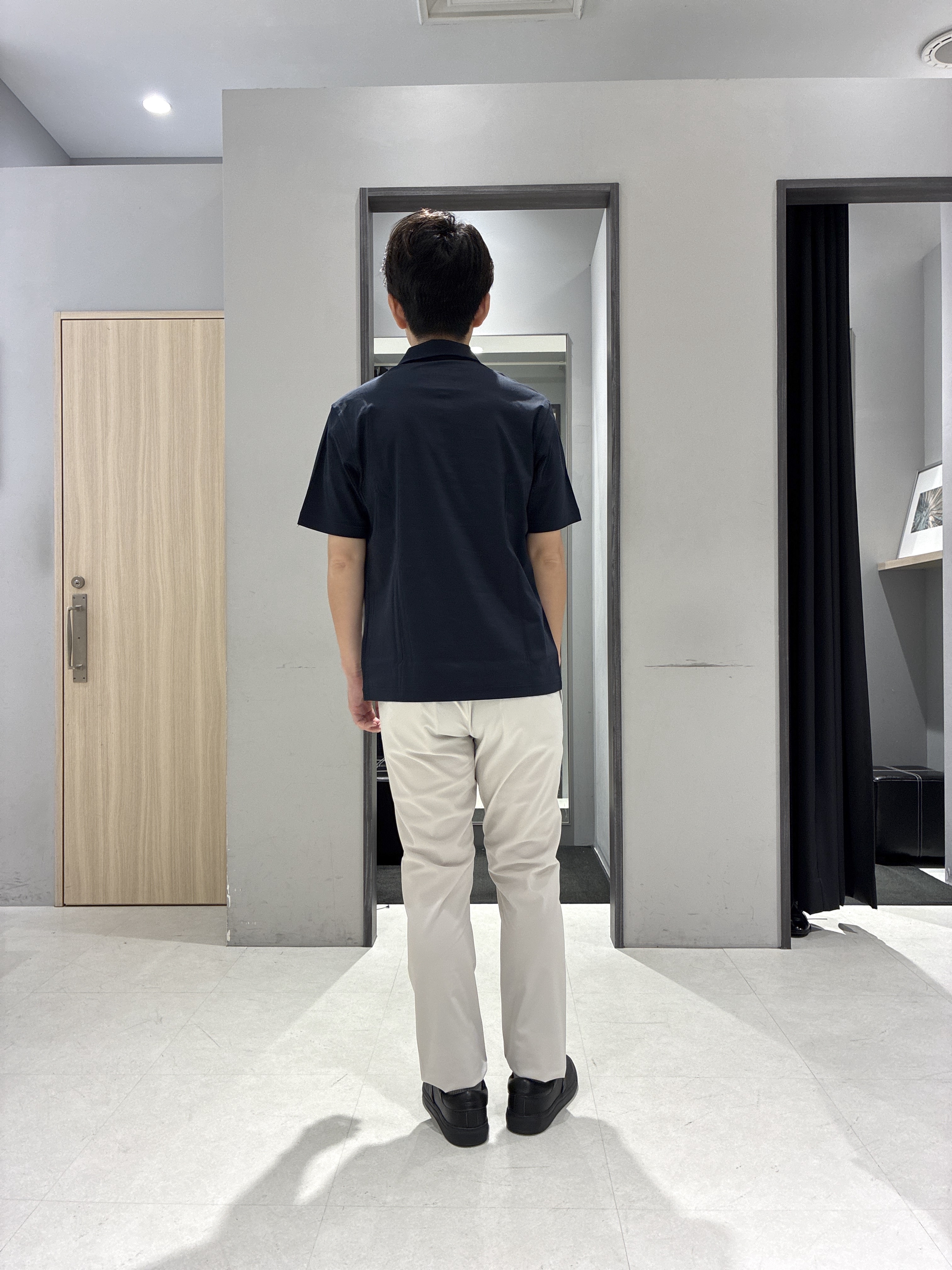 わいずみさんの「TAKEO KIKUCHI｜【接触冷感】アイスクリアコットン ワンポイント ポロシャツ」を使ったコーディネート