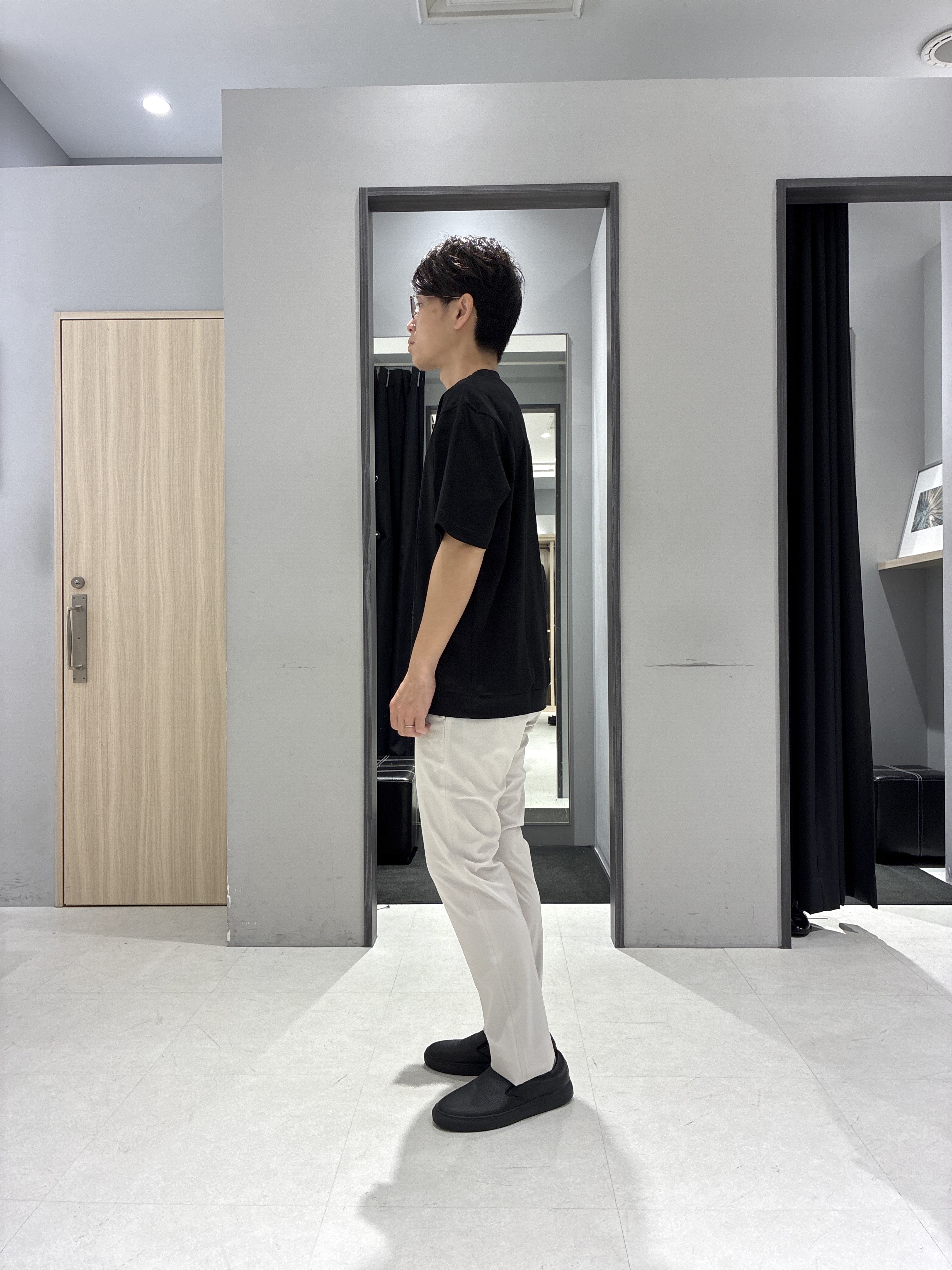 わいずみさんの「TAKEO KIKUCHI｜播州織り 千鳥 半袖シャツ」を使ったコーディネート