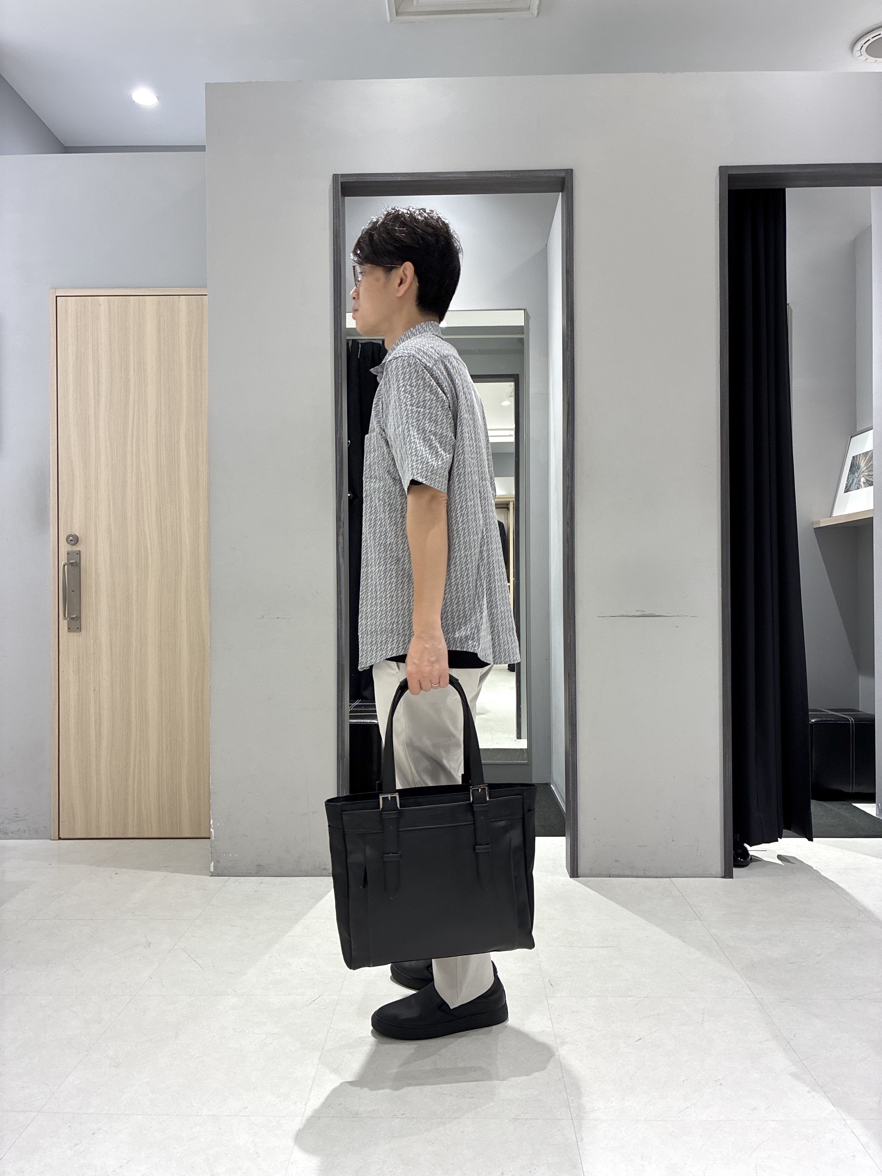 わいずみさんの「TAKEO KIKUCHI｜播州織り 千鳥 半袖シャツ」を使ったコーディネート