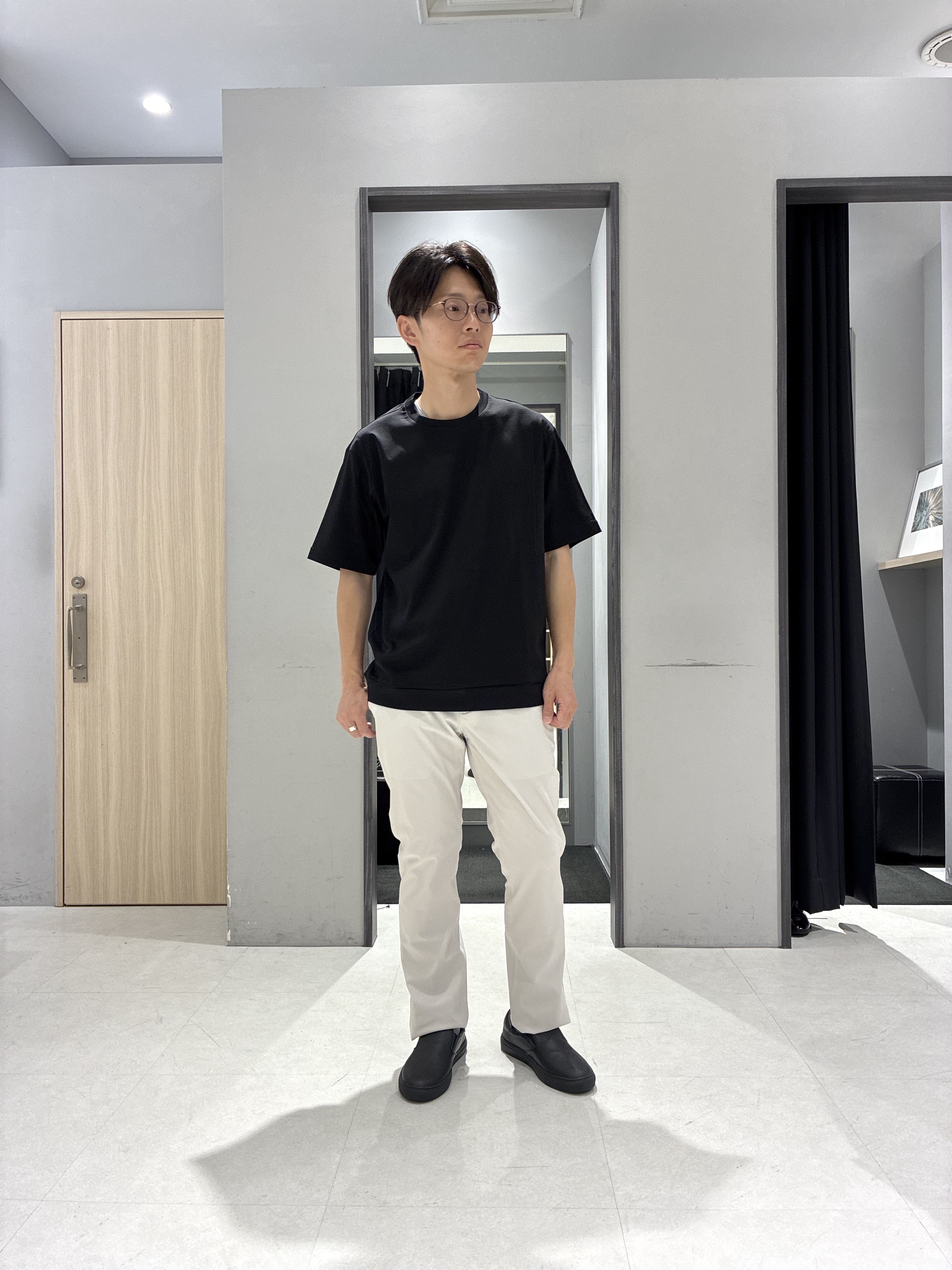 わいずみさんの「TAKEO KIKUCHI｜播州織り 千鳥 半袖シャツ」を使ったコーディネート